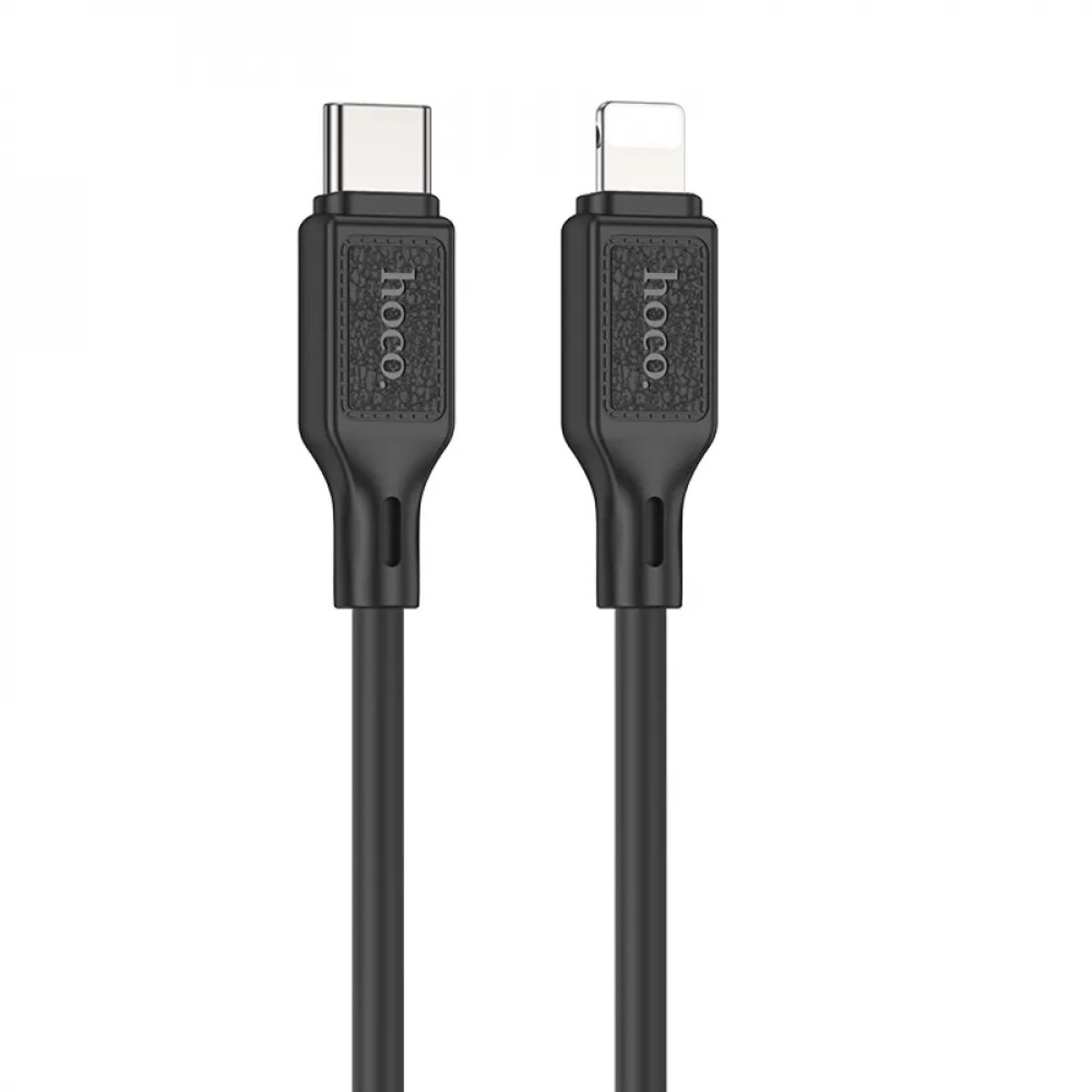 Кабель HOCO X90 Cool silicone PD charging data cable for iP Black на малюнкі №1