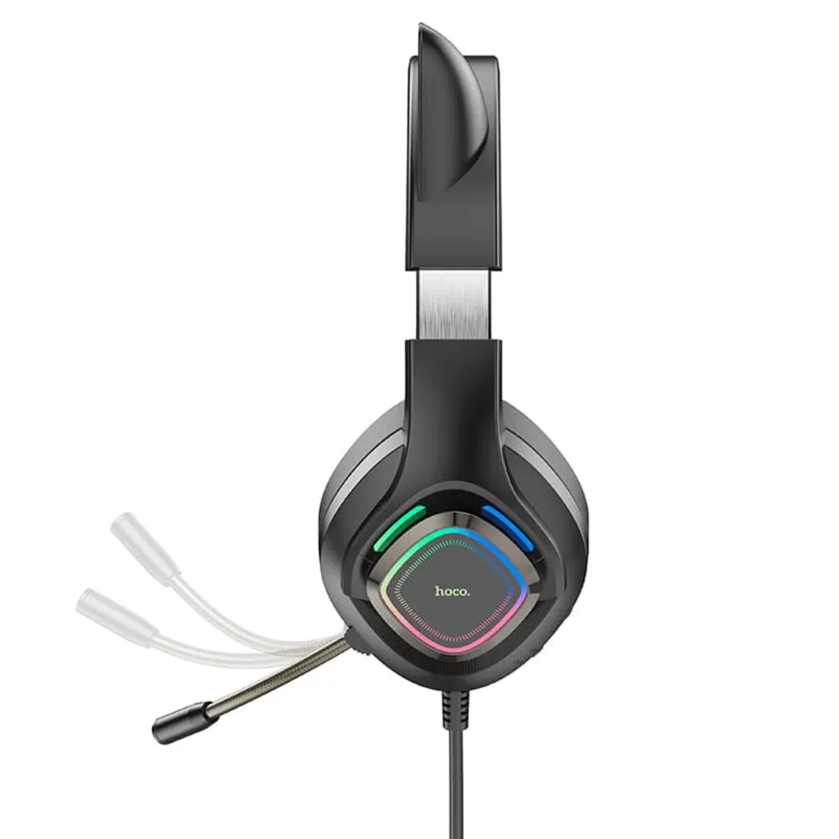 Навушники HOCO W107 Cute cat luminous cat ear gaming headphones Elf Cat Фотографія №2 Навушники HOCO W107 Cute cat luminous cat ear gaming headphones Elf Cat на малюнкі №2