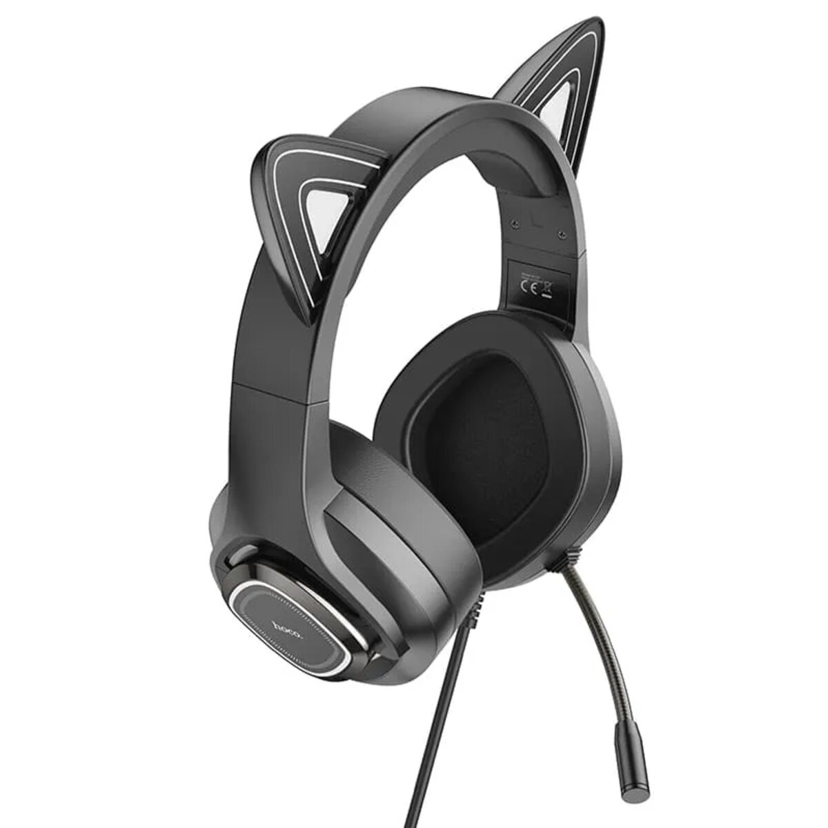 Навушники HOCO W107 Cute cat luminous cat ear gaming headphones Elf Cat Фотографія №4 Навушники HOCO W107 Cute cat luminous cat ear gaming headphones Elf Cat на малюнкі №4