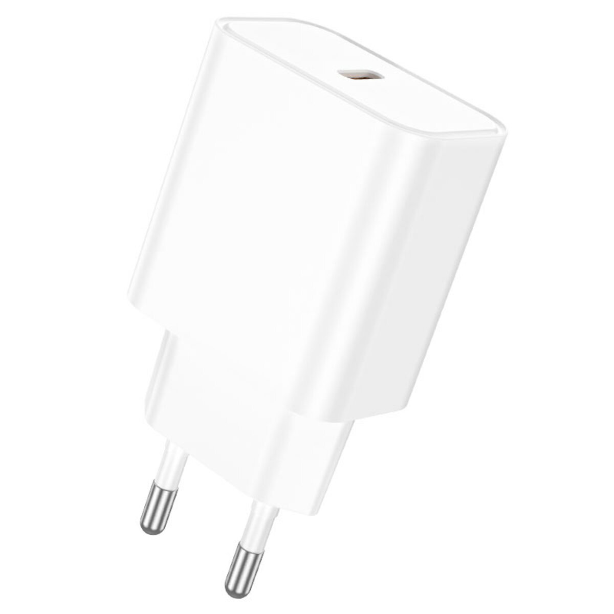 Мережевий зарядний пристрій BOROFONE BA71A Power single Port PD20W charger White (BA71AW) смотреть фото №1