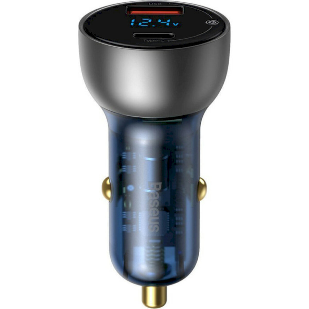 Автомобільний зарядний пристрій Baseus Particular Digital Display QC+PPS Dual Quick Charger Car Charger 65W Shallow tarnish на малюнкі №1