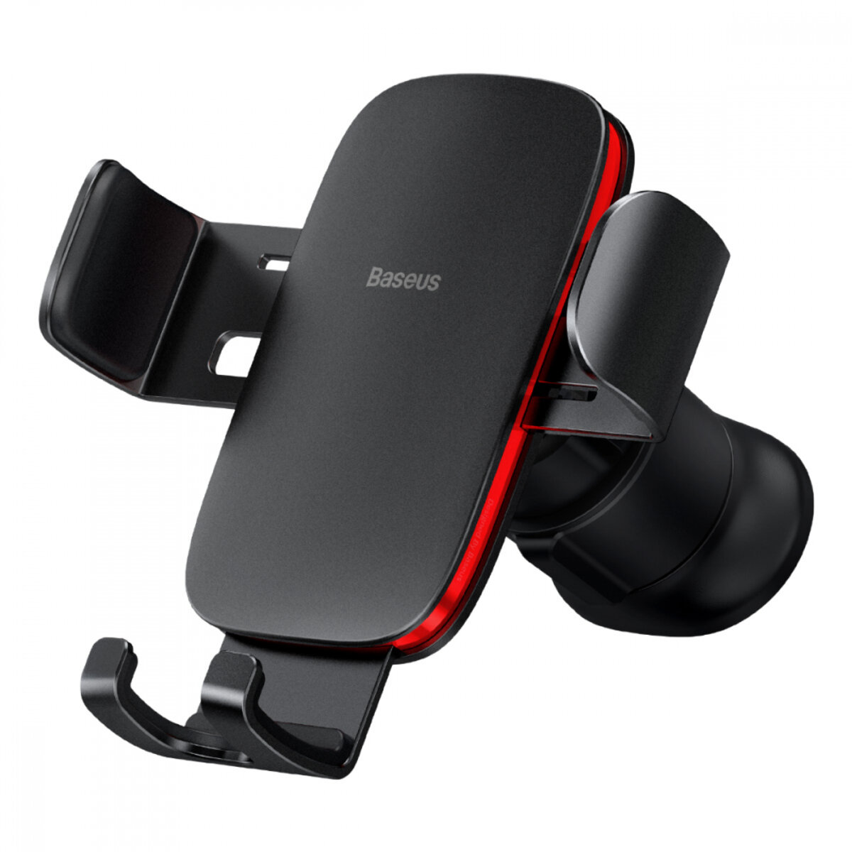 Автотримач для телефона Baseus Metal AgeⅡ Gravity Car Mount（Air Outlet Version）Black на картинке №1
