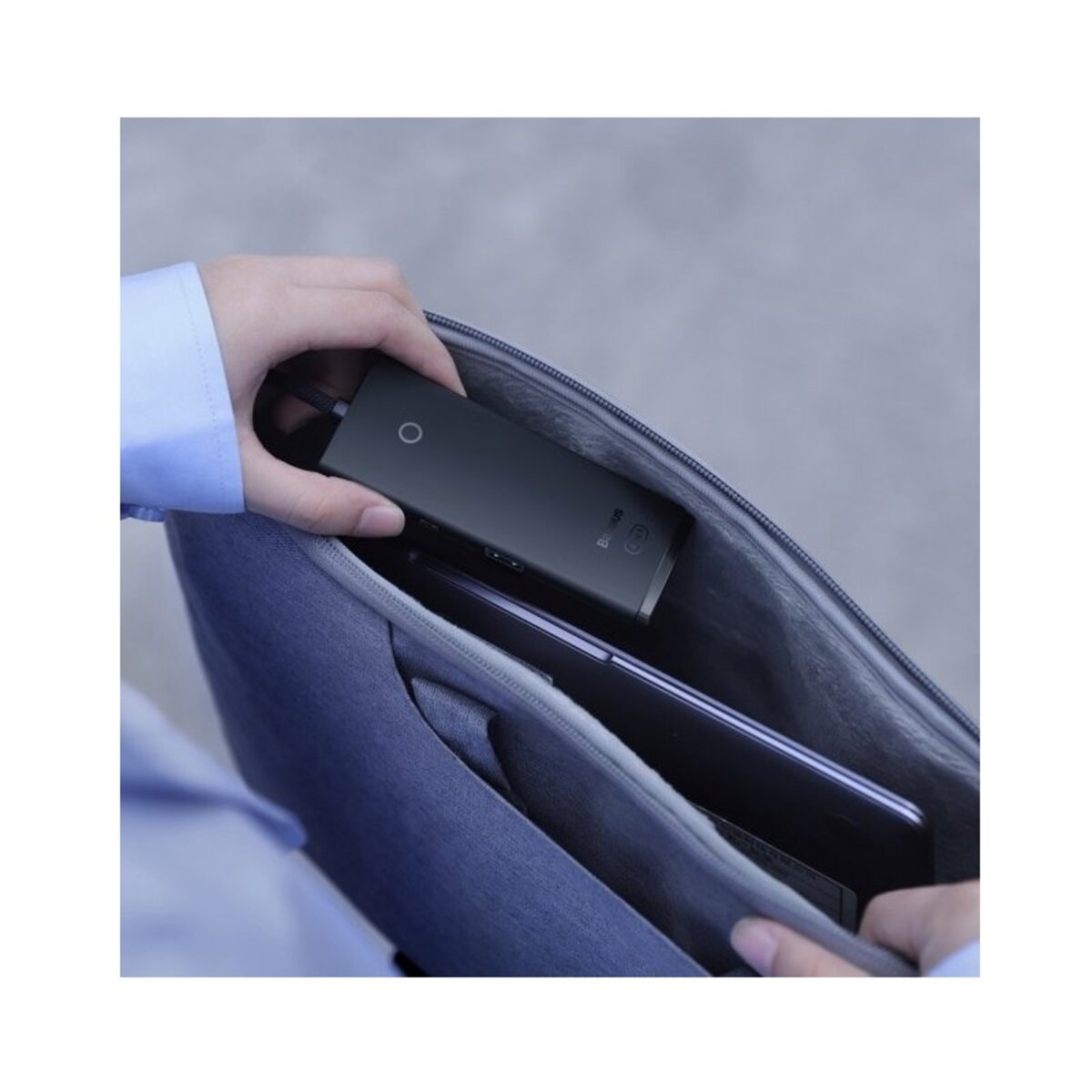 USB-хаб Baseus Lite Series 4-Port USB-A HUB Adapter (USB-A to USB 3.0*4 ) 1m Black на картинке №6