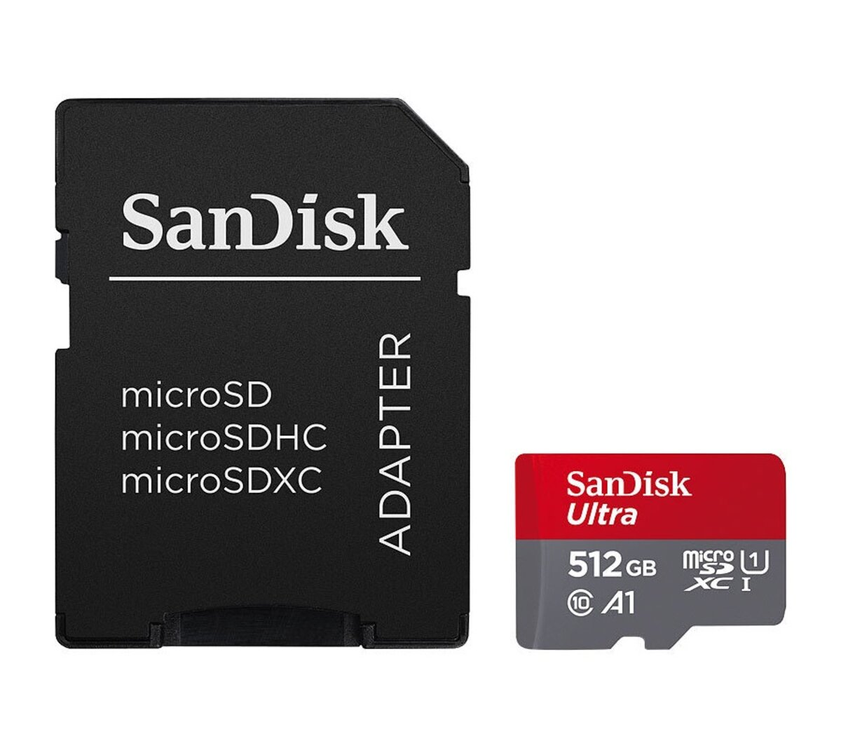microSDXC (UHS-1) SanDisk Ultra 512Gb class 10 A1 (150Mb/s) (adapter SD) (SDSQUAC-512G-GN6MA) Фотография №1 microSDXC (UHS-1) SanDisk Ultra 512Gb class 10 A1 (150Mb/s) (adapter SD) (SDSQUAC-512G-GN6MA) смотреть фото №1