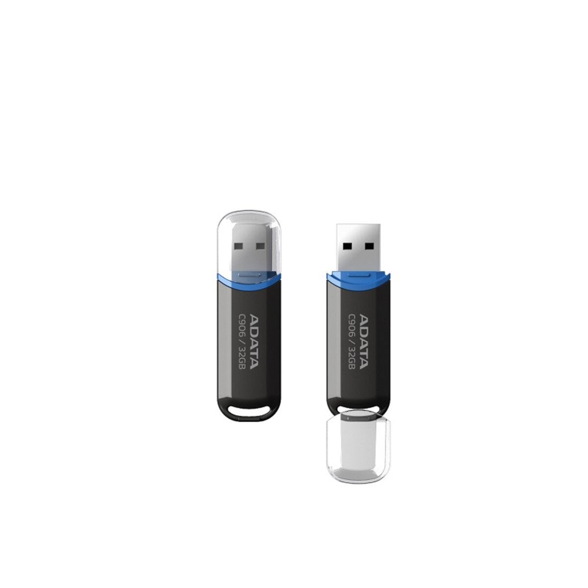 Флеш-накопичувач A-DATA USB 2.0 C906 64Gb Black на картинке №3