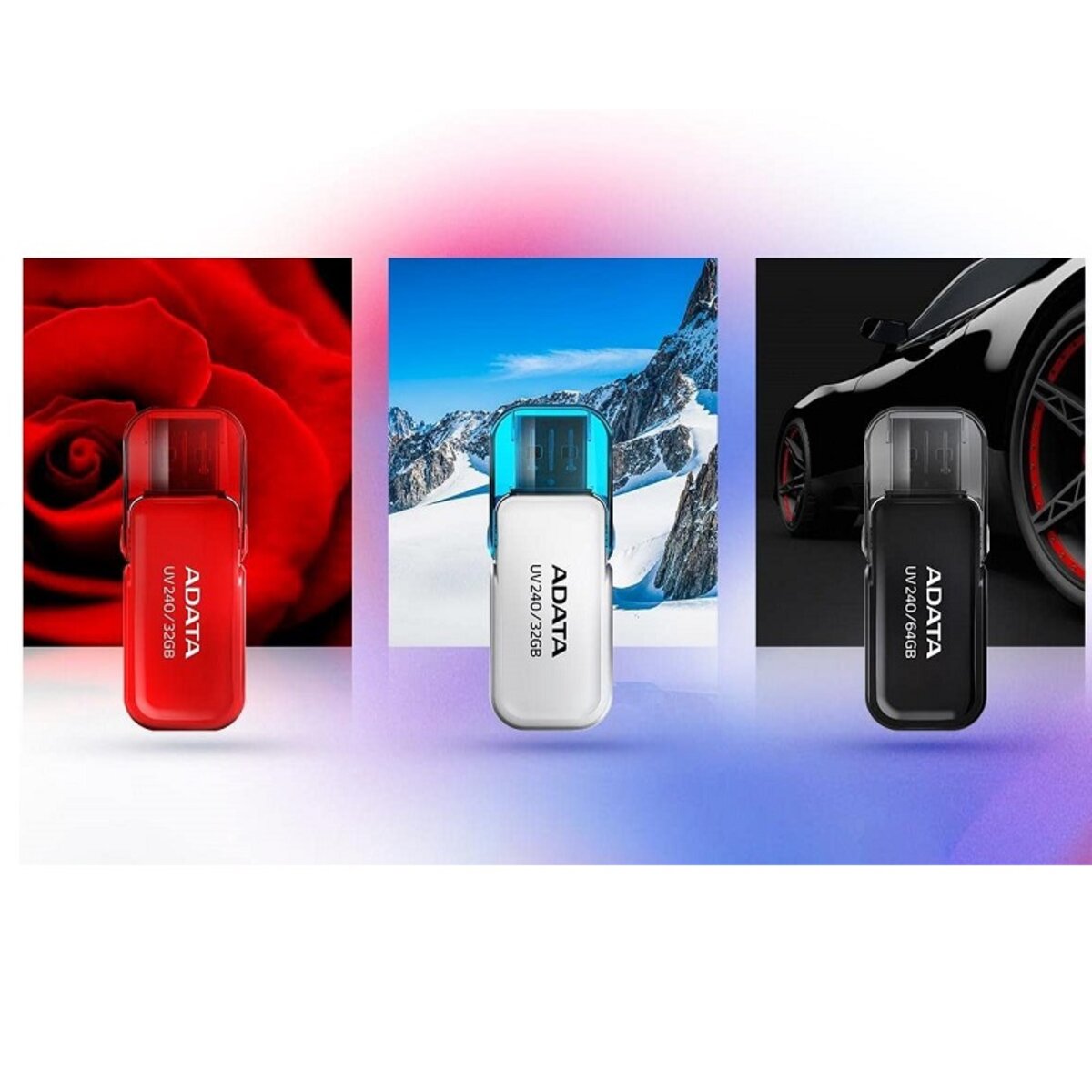 Флеш-накопичувач A-DATA USB 2.0 AUV 240 64Gb Black (AUV240-64G-RBK) Фото 3 Флеш-накопичувач A-DATA USB 2.0 AUV 240 64Gb Black (AUV240-64G-RBK) на картинке №3