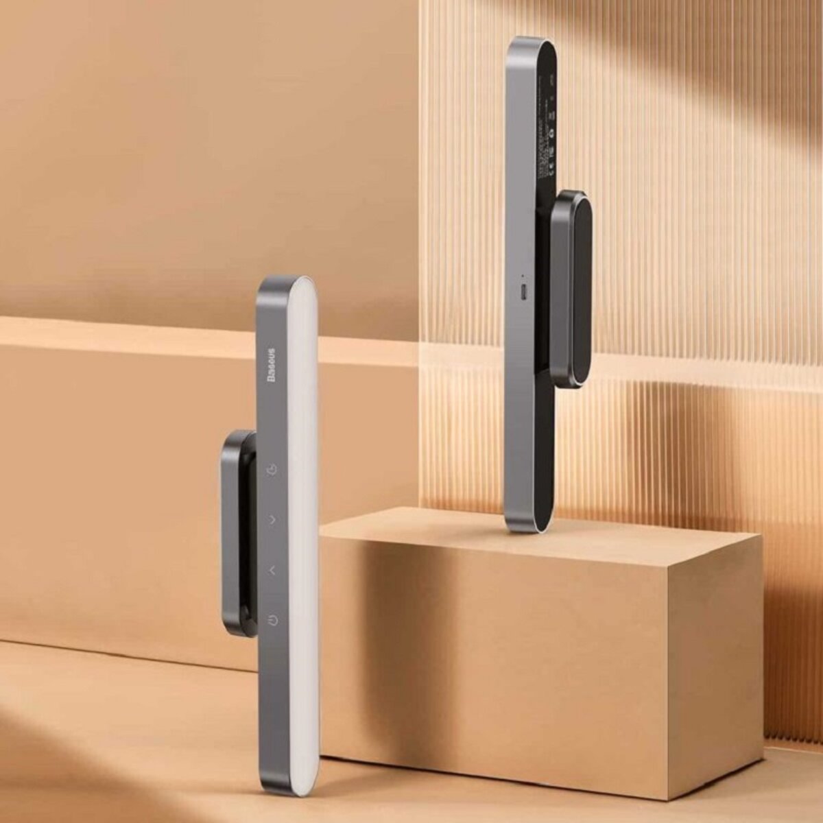 Світильник Baseus Magnetic Stepless Dimming Charging Desk Lamp Deep gray (DGXC-C0G) Фотографія №4 Світильник Baseus Magnetic Stepless Dimming Charging Desk Lamp Deep gray (DGXC-C0G) на малюнкі №4