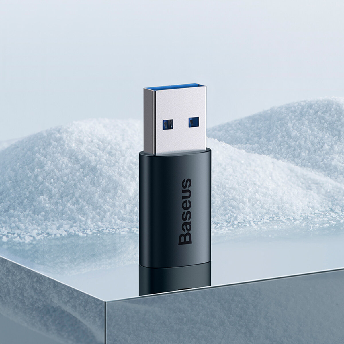 Адаптер Baseus Ingenuity Series Mini OTG Adaptor USB 3.1 to Type-C  Blue на картинке №7