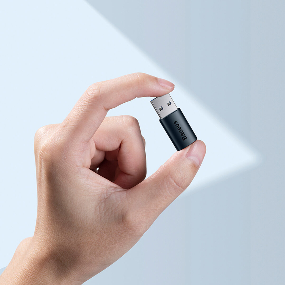 Адаптер Baseus Ingenuity Series Mini OTG Adaptor USB 3.1 to Type-C  Blue на картинке №8