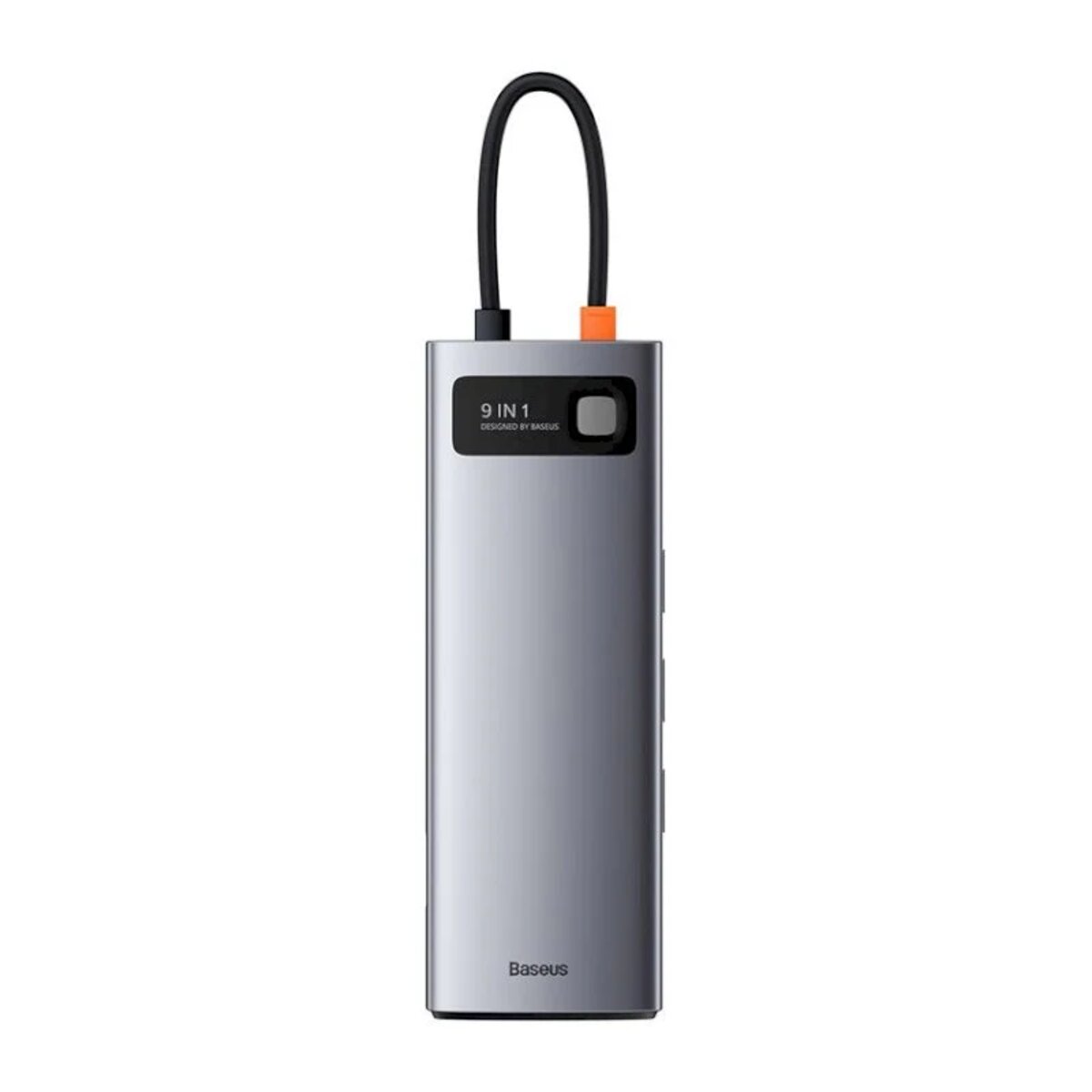 USB-хаб Baseus Metal Gleam Series 9-in-1 Multifunctional Type-C HUB Docking Station Space Gray(Type-C to HDMI*1+USB3.0*3+PD*1+RJ45*1+SD/TF*1+VGA*1) Фотографія №1 USB-хаб Baseus Metal Gleam Series 9-in-1 Multifunctional Type-C HUB Docking Station Space Gray(Type-C to HDMI*1+USB3.0*3+PD*1+RJ45*1+SD/TF*1+VGA*1) на малюнкі №1