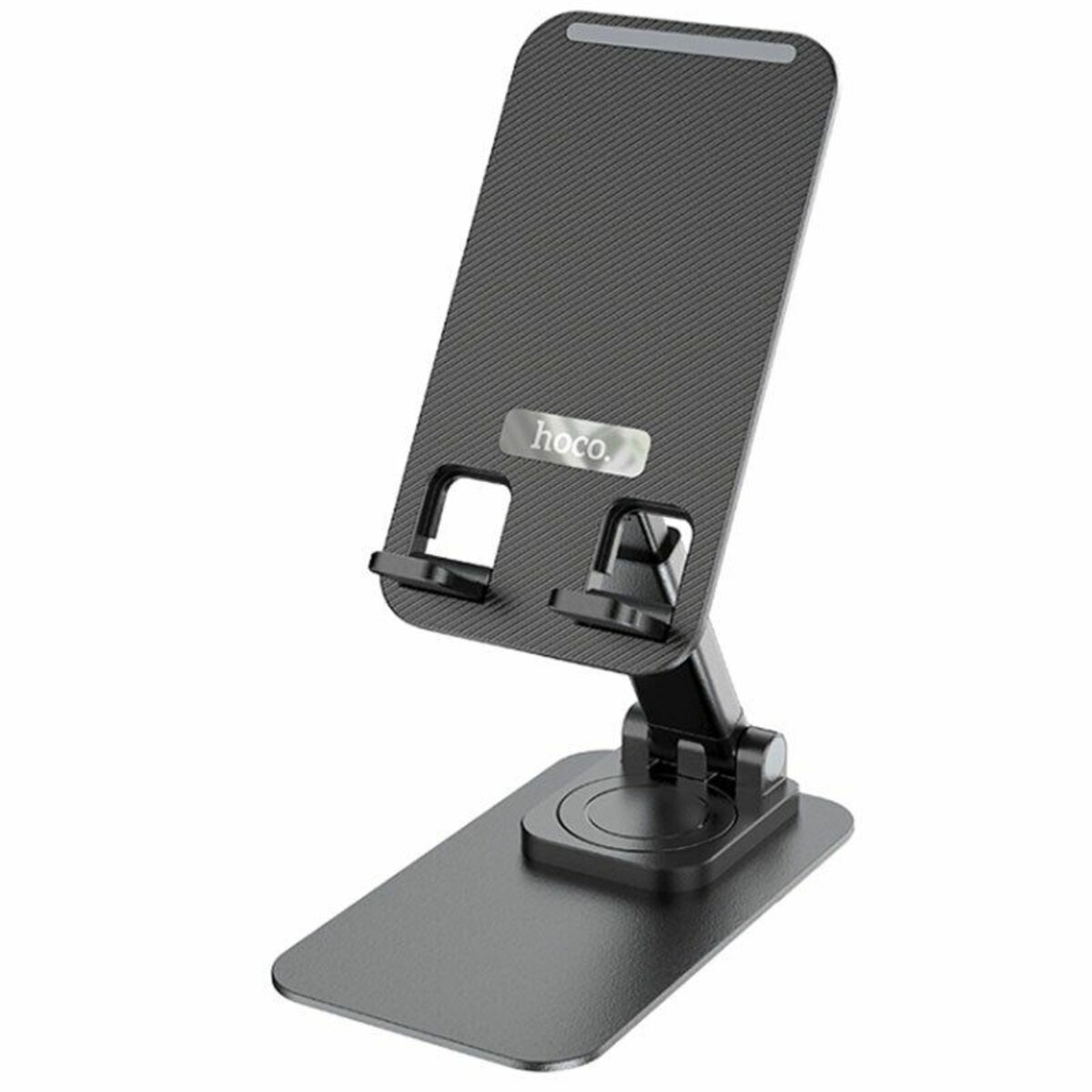 Тримач для мобільного HOCO PH50 Ivey folding rotatable desktop holder Black (6931474782861) смотреть фото №1