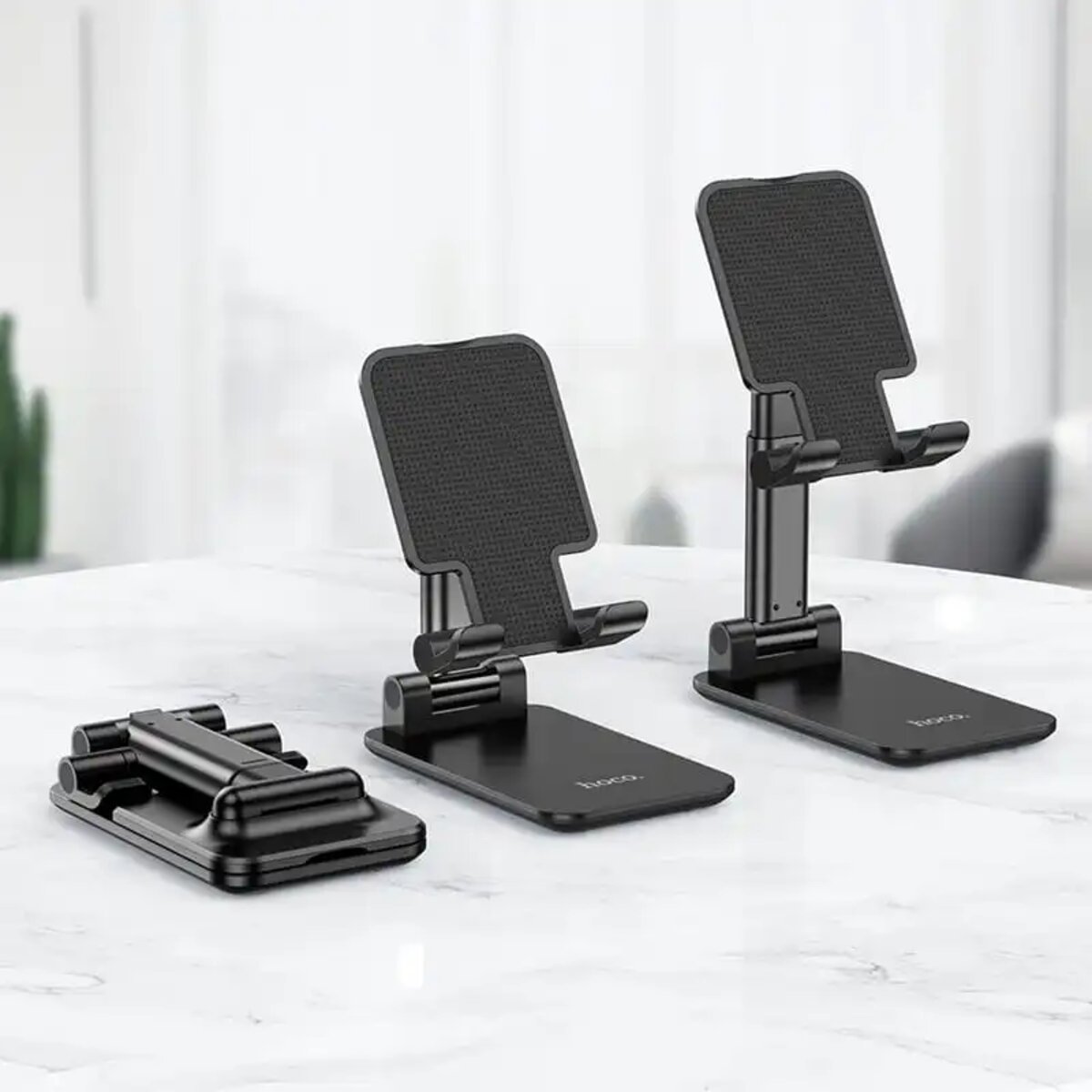 Тримач для телефона HOCO PH29A Carry folding desktop stand Black на малюнкі №4