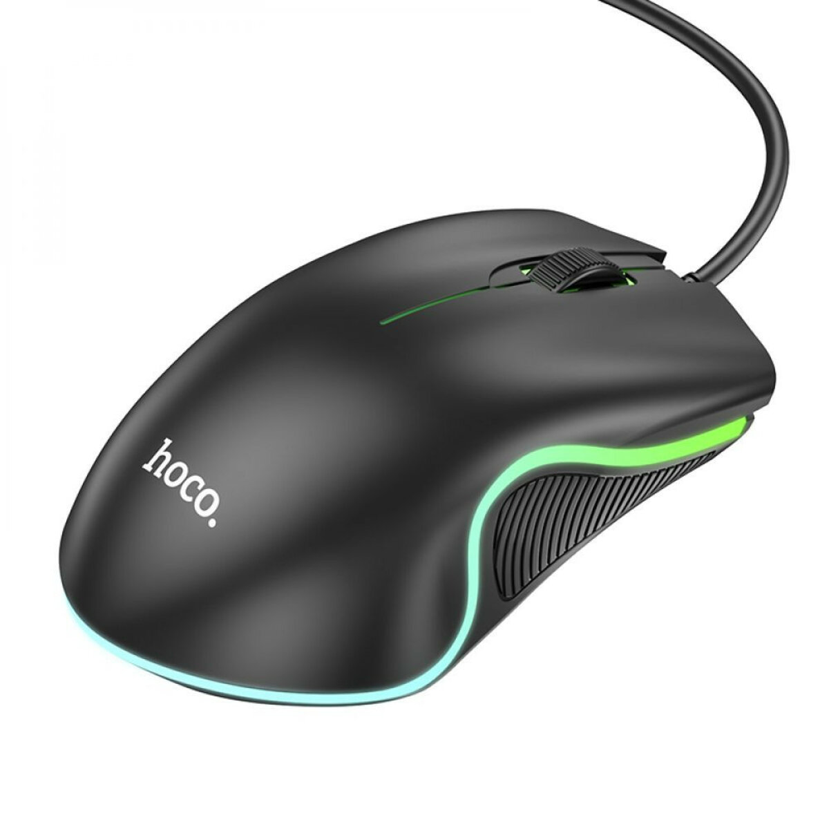 Миша HOCO GM19 Enjoy gaming luminous wired mouse Black на малюнкі №2