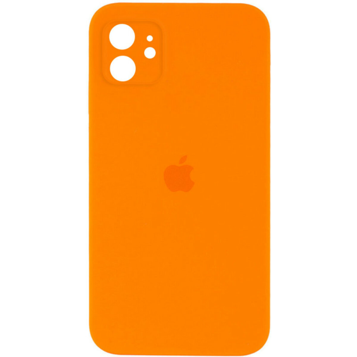 Чохол Silicone Full Case Camera Protect (AA) Apple iPhone 12 (Оранжевий) на малюнкі №1
