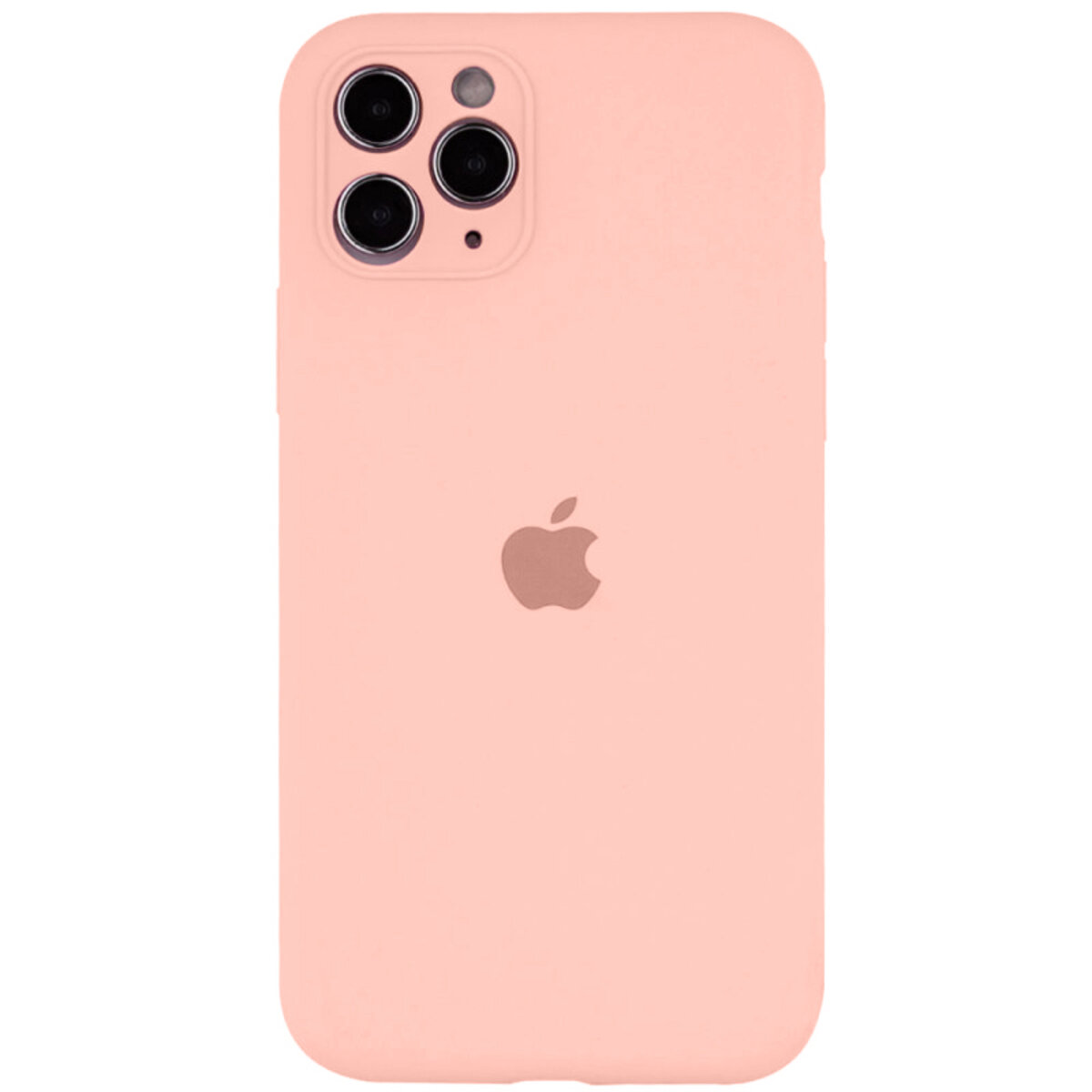 Чехол Silicone Full Case Camera Protect (AA) Apple iPhone 12 Pro (Оранжевый) на картинке №1