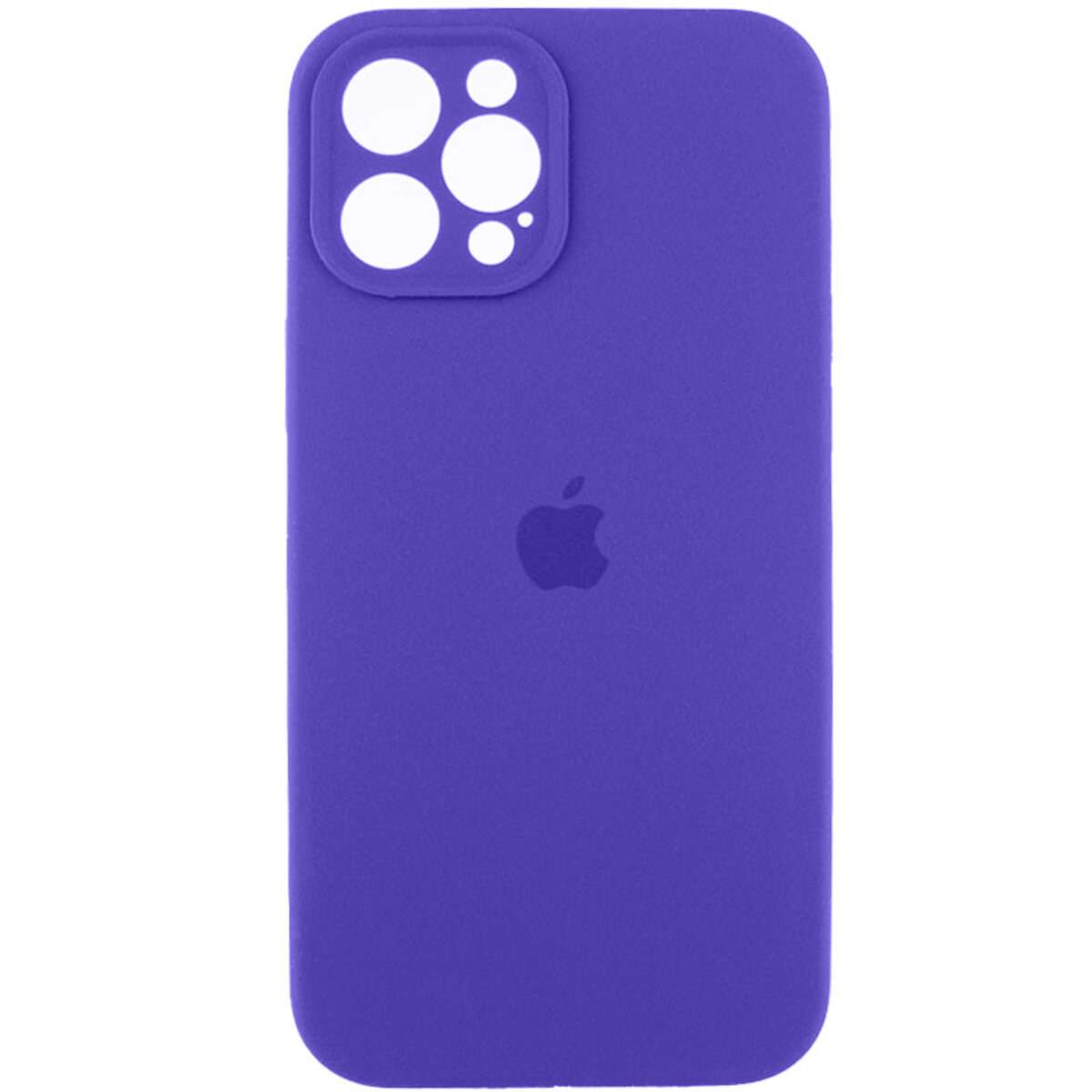 Чехол Silicone Full Case Camera Protect (AA) Apple iPhone 12 Pro (Фиолетовый) на картинке №1