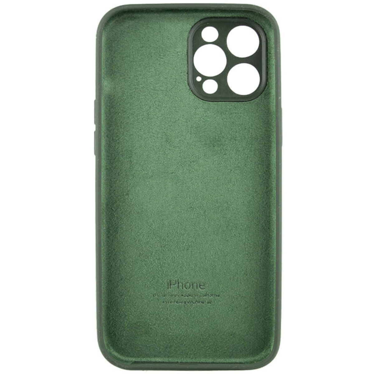 Чехол Silicone Full Case Camera Protect (AA) Apple iPhone 12 Pro (Зелёный) на картинке №2