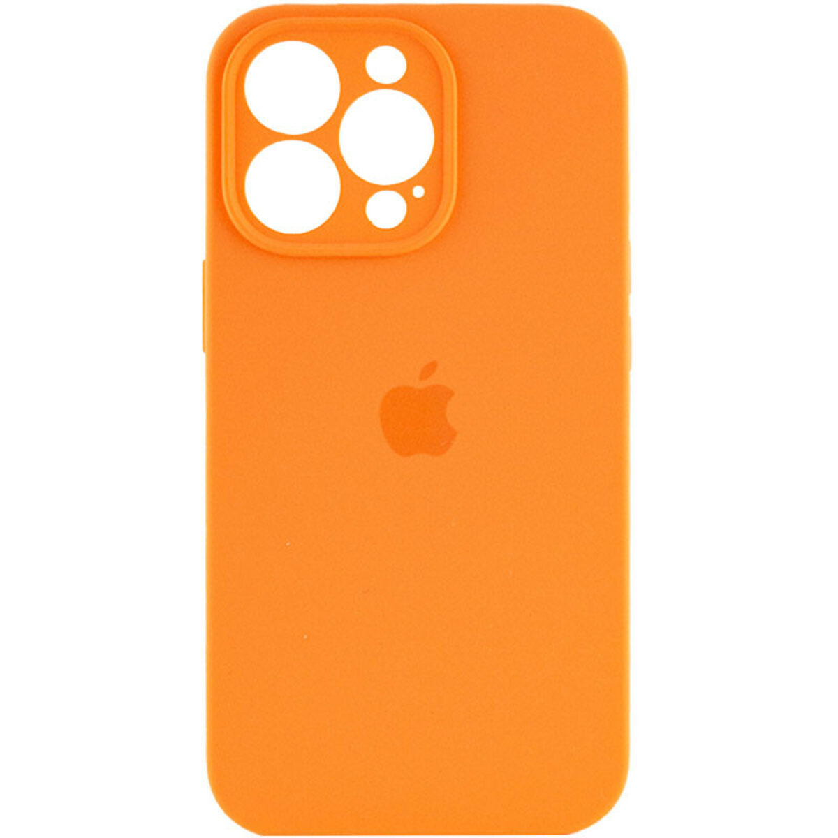 Чехол Silicone Full Case Camera Protect (AA) Apple iPhone 13 Pro (Оранжевый) на картинке №1