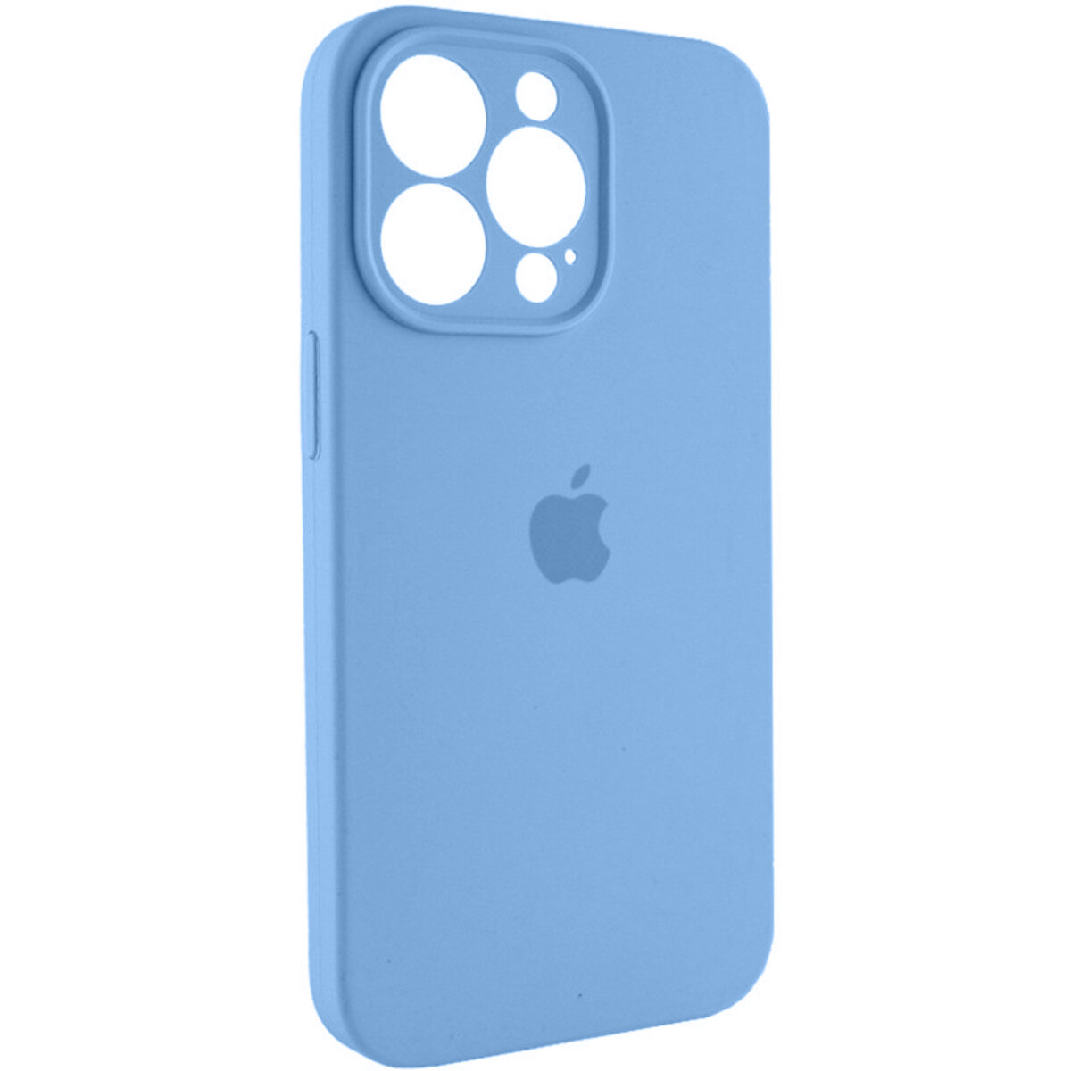 Чехол Silicone Full Case Camera Protect (AA) Apple iPhone 13 Pro Max (Голубой) на картинке №3