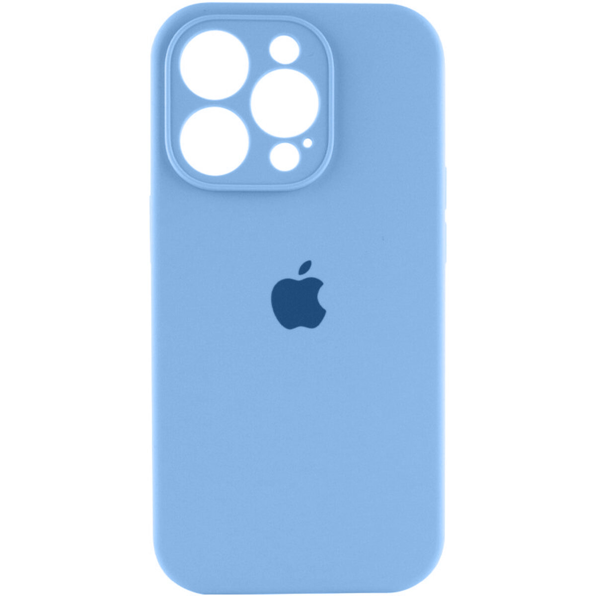 Чехол Silicone Full Case Camera Protect (AA) Apple iPhone 13 Pro Max (Голубой) на картинке №1