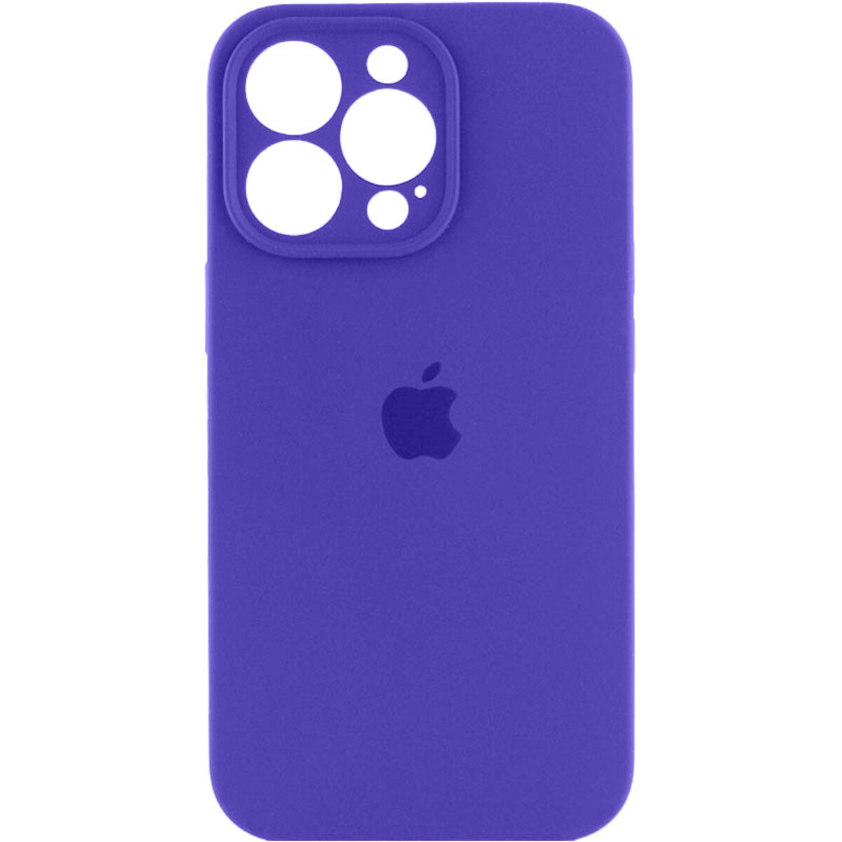 Чехол Silicone Full Case Camera Protect (AA) Apple iPhone 14 Pro (Фиолетовый) на картинке №1