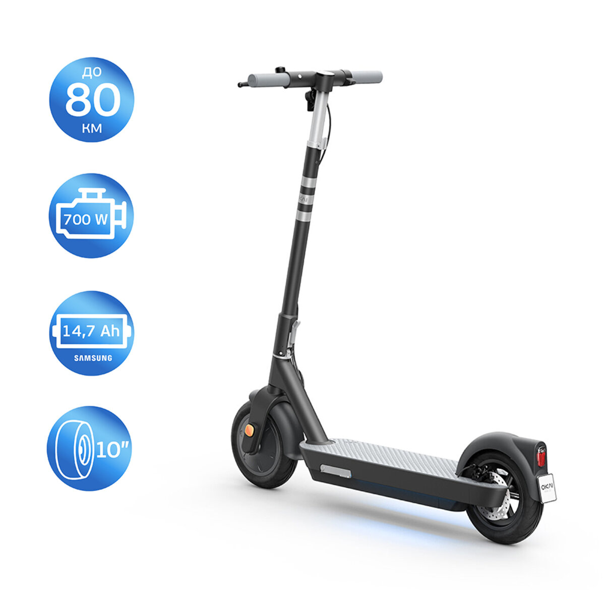 Електросамокат OKAI ES30-NEON PRO Black 10