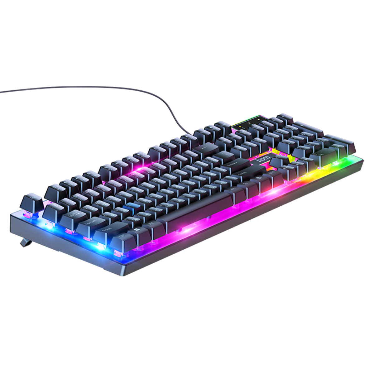 Миша + клавіатура HOCO GM18 Luminous gaming keyboard and mouse set Black на малюнкі №4