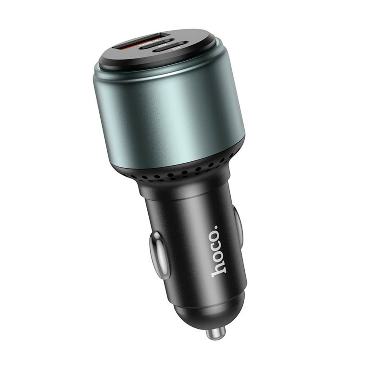 Автомобільний зарядний пристрій HOCO NZ9 Galloper 95W three-port(2C1A) car charger Black на картинке №5