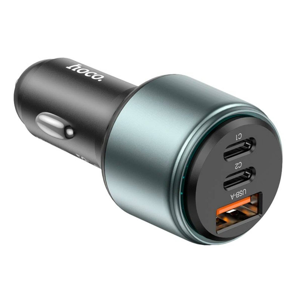 Автомобільний зарядний пристрій HOCO NZ9 Galloper 95W three-port(2C1A) car charger Black на картинке №3