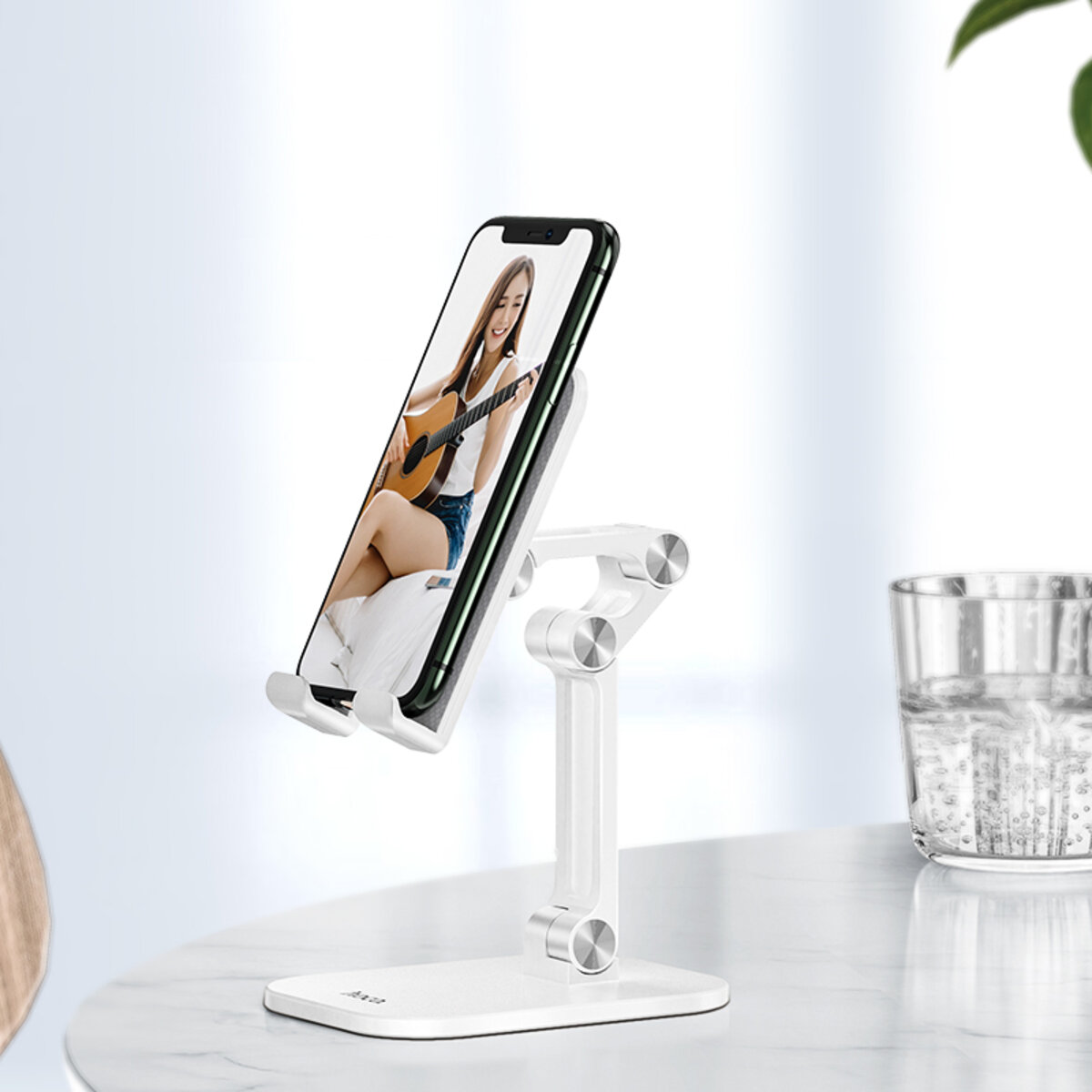 Тримач для мобільного HOCO PH34 Excelente double folding desktop stand White (6931474734136) смотреть фото №2