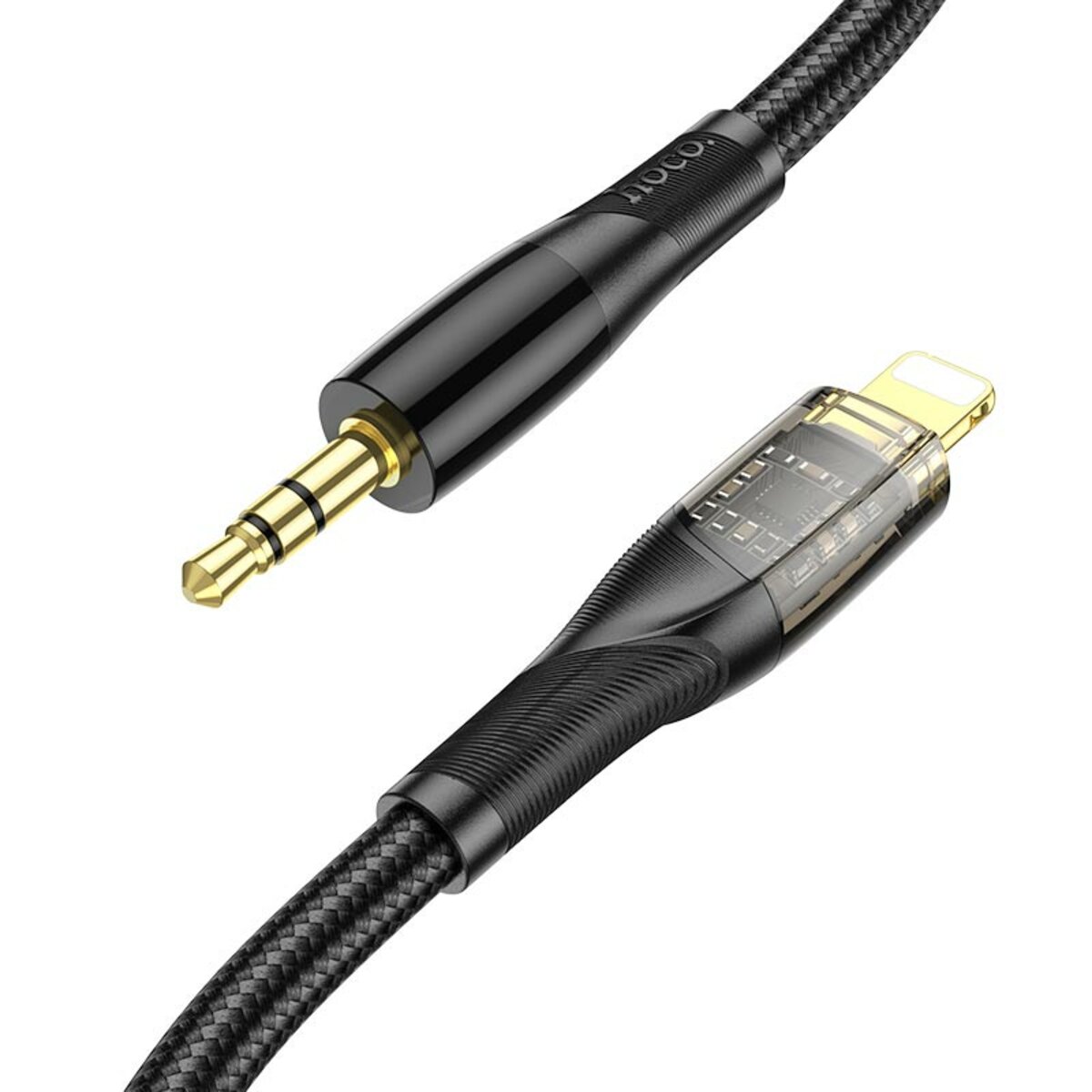 Аудіокабель HOCO UPA25 Transparent Discovery Edition Digital audio conversion cable iP Black (6931474791153) Фотографія №2 Аудіокабель HOCO UPA25 Transparent Discovery Edition Digital audio conversion cable iP Black (6931474791153) на малюнкі №2