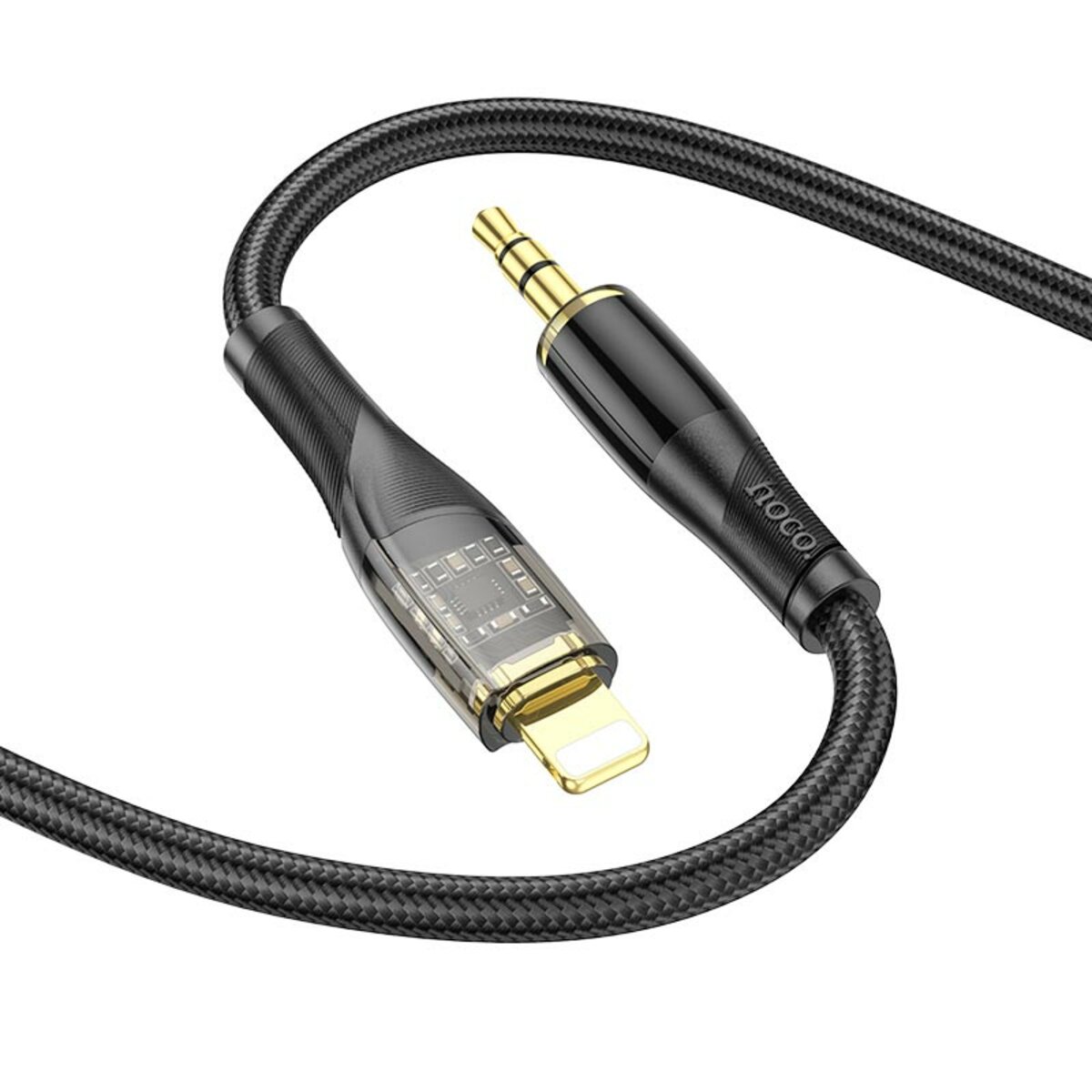 Аудіокабель HOCO UPA25 Transparent Discovery Edition Digital audio conversion cable iP Black (6931474791153) Фотографія №3 Аудіокабель HOCO UPA25 Transparent Discovery Edition Digital audio conversion cable iP Black (6931474791153) на малюнкі №3