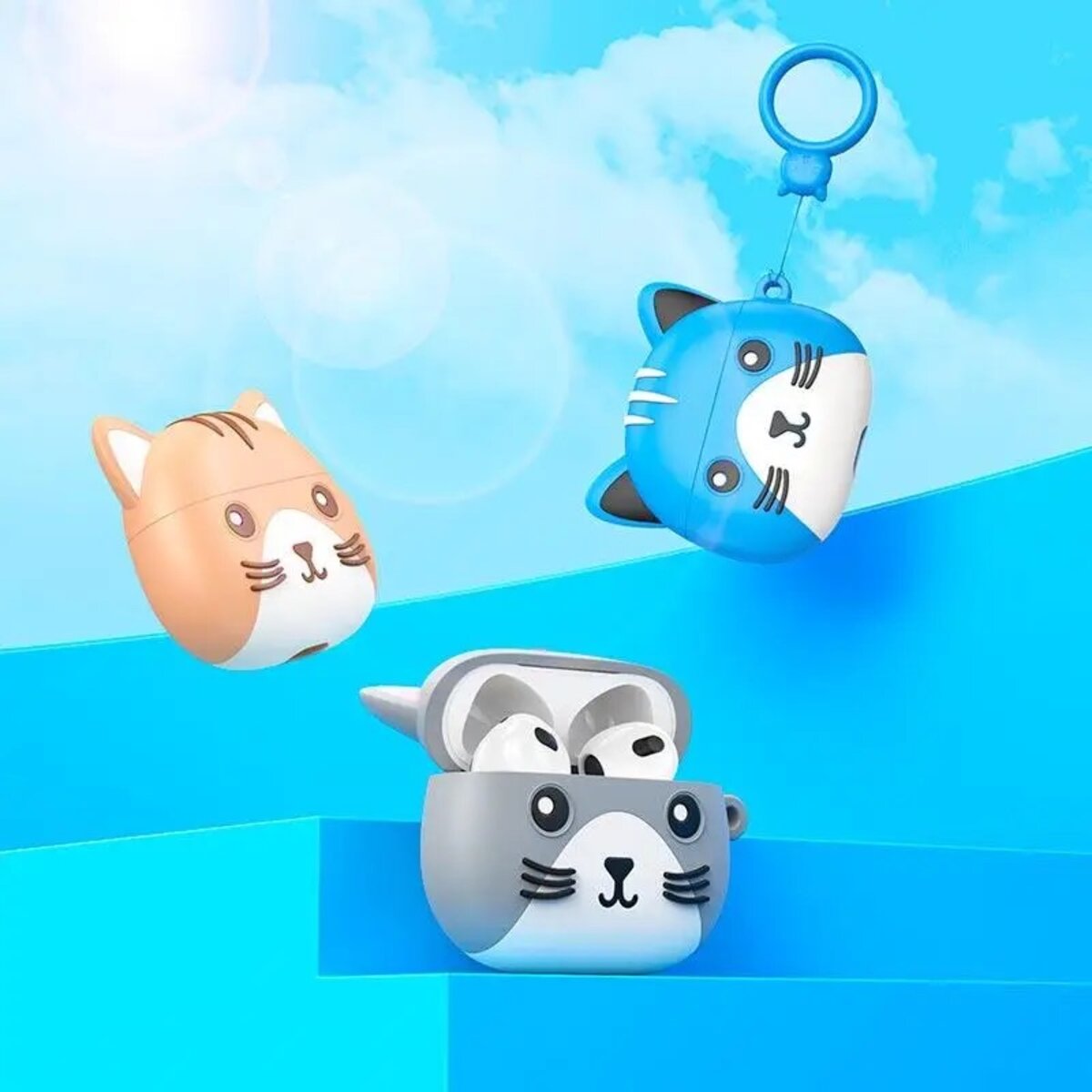 Навушники HOCO EW46 True wireless stereo headset Khaki Cat (6931474788863) смотреть фото №6