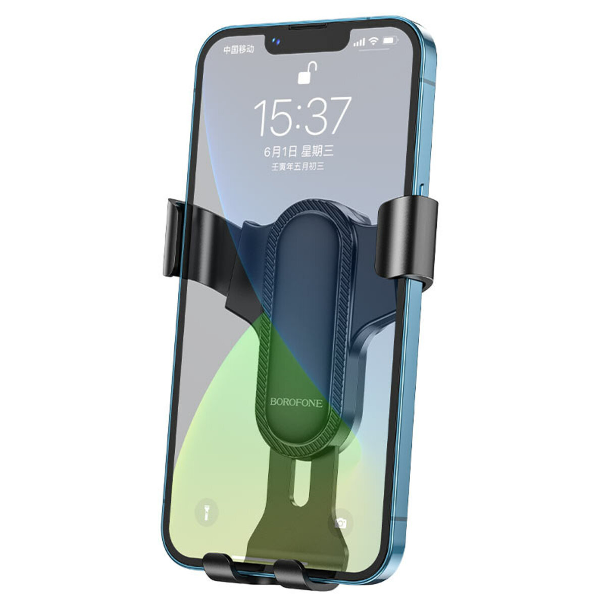 Тримач для мобільного BOROFONE BH74 Rock air outlet gravity car holder Black (BH74B) смотреть фото №7