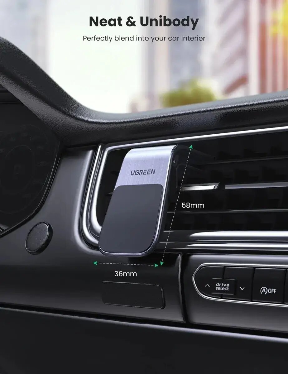 Автотримач для телефона UGREEN LP290 Waterfall Magnetic Phone Holder на малюнкі №8