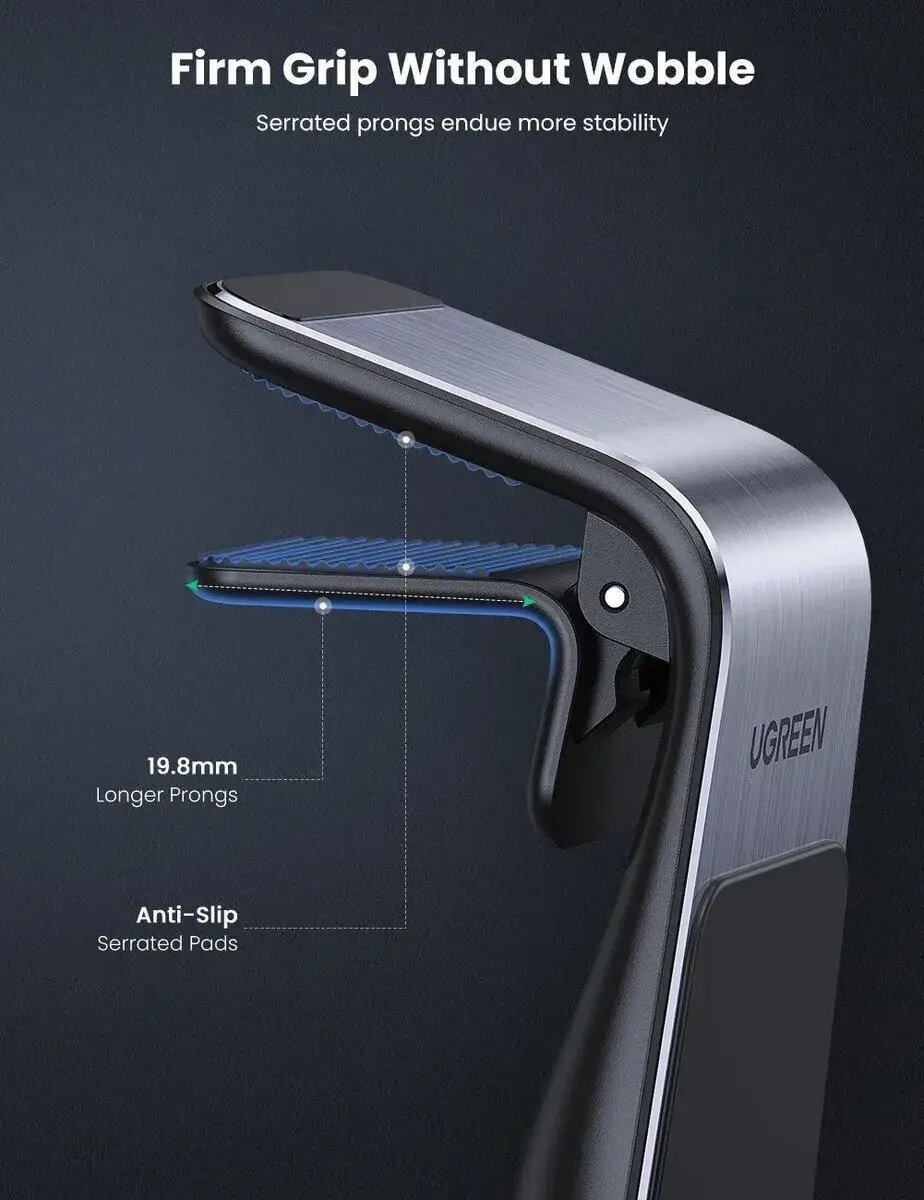 Автотримач для телефона UGREEN LP290 Waterfall Magnetic Phone Holder на малюнкі №5