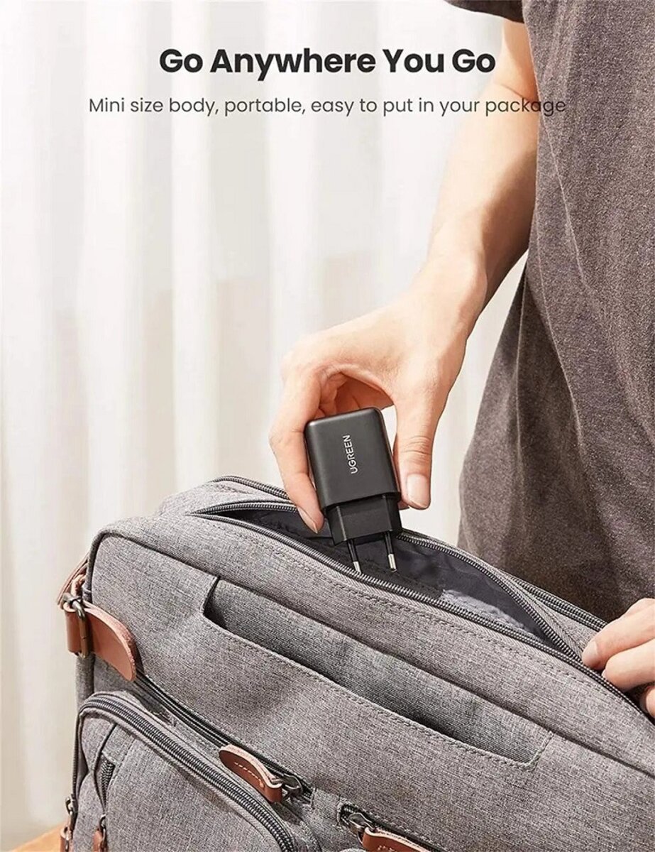 Зарядний пристрій UGREEN CD122 QC3.0 USB Fast Charger EU (Black) (UGR-70273) (UGR-70273) смотреть фото №6