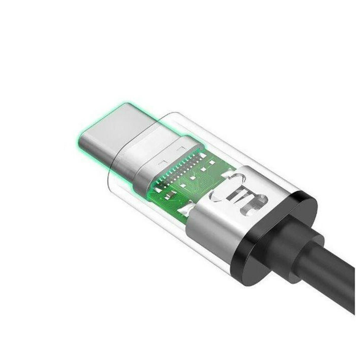 Кабель UGREEN US286 USB 2.0 Type C to Type C Cable Nickel Plating 1m (Black) (UGR-50997) на малюнкі №3