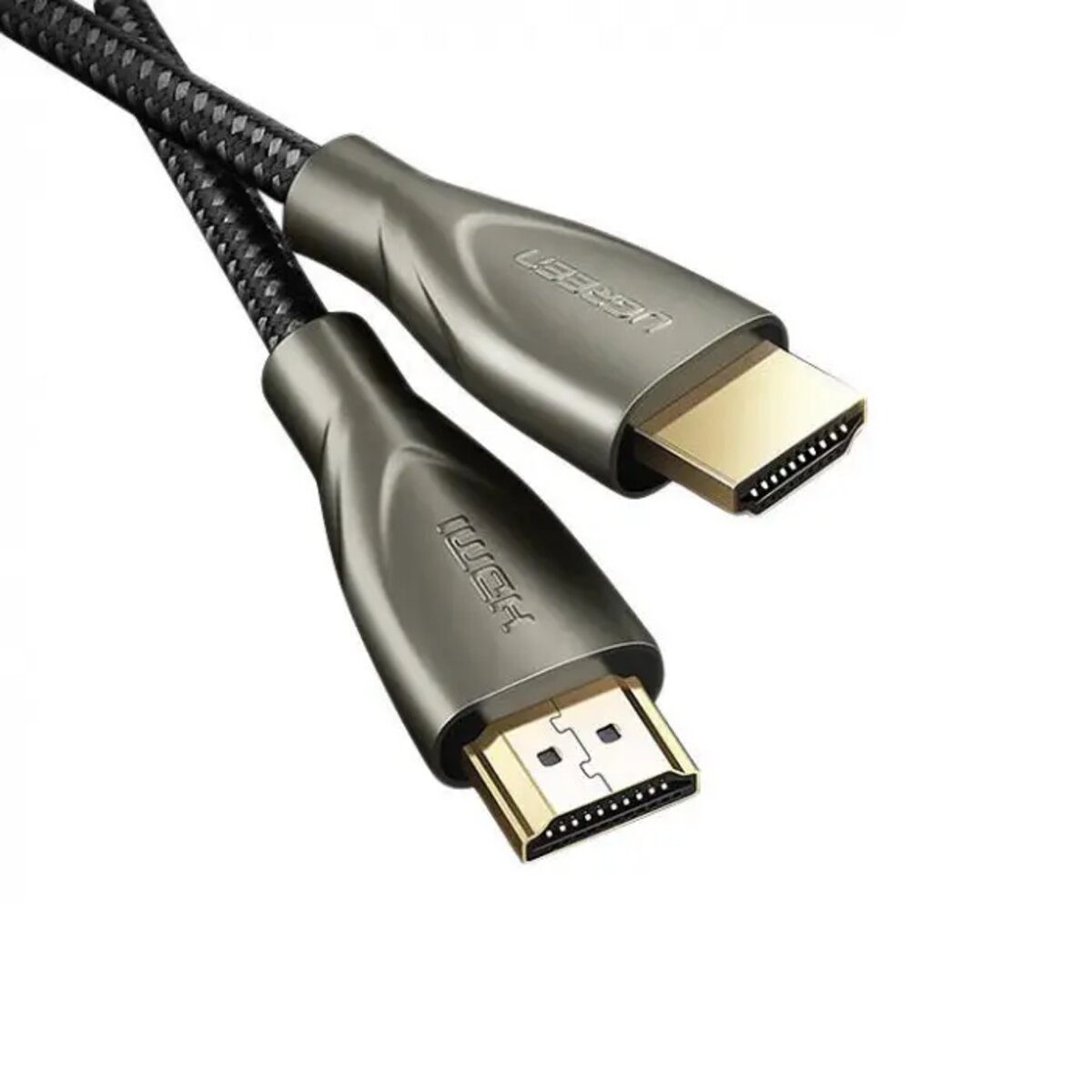 Кабель UGREEN HD131 HDMI Carbon Fiber Zinc Alloy Cable 3m (Gray) (UGR-50109) Фотографія №2 Кабель UGREEN HD131 HDMI Carbon Fiber Zinc Alloy Cable 3m (Gray) (UGR-50109) на малюнкі №2