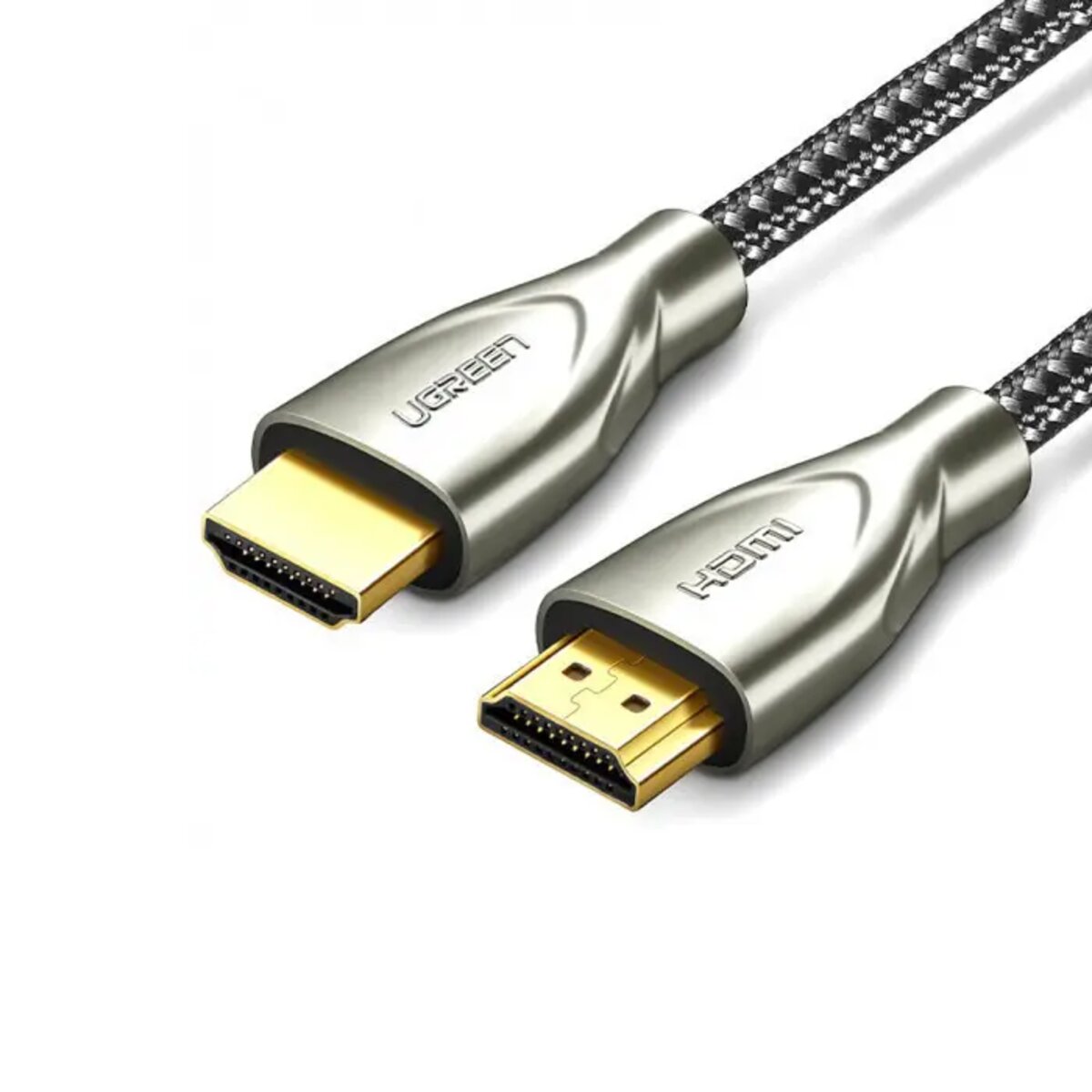 Кабель UGREEN HD131 HDMI Carbon Fiber Zinc Alloy Cable 3m (Gray) (UGR-50109) Фотографія №1 Кабель UGREEN HD131 HDMI Carbon Fiber Zinc Alloy Cable 3m (Gray) (UGR-50109) на малюнкі №1