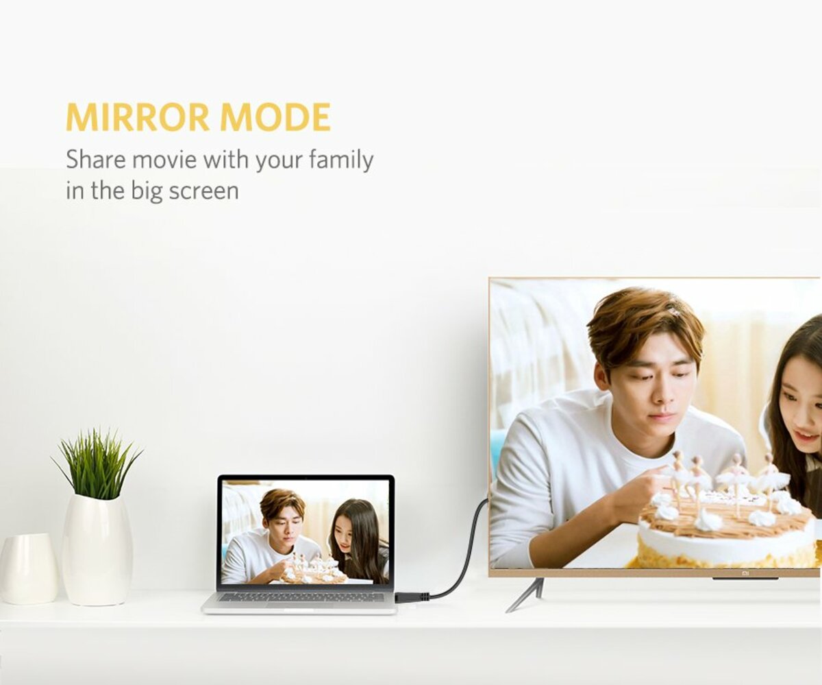 Кабель UGREEN ED015 HDMI Flat Cable 3m (UGR-50820) на картинке №8