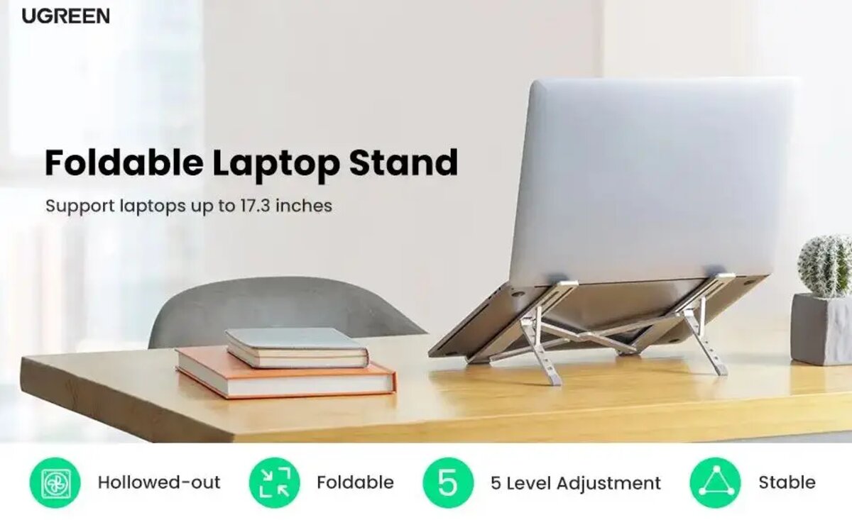 Підставка для ноутбука UGREEN LP451 Foldable Laptop Stand (UGR-40289) на малюнкі №3