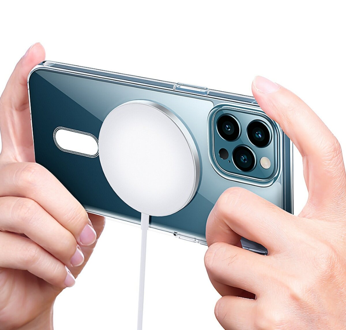 Чохол Cosmic Acrylic MagSafe HQ for Apple iPhone 15 Pro Transparent (Acrili15pClear) на картинке №3