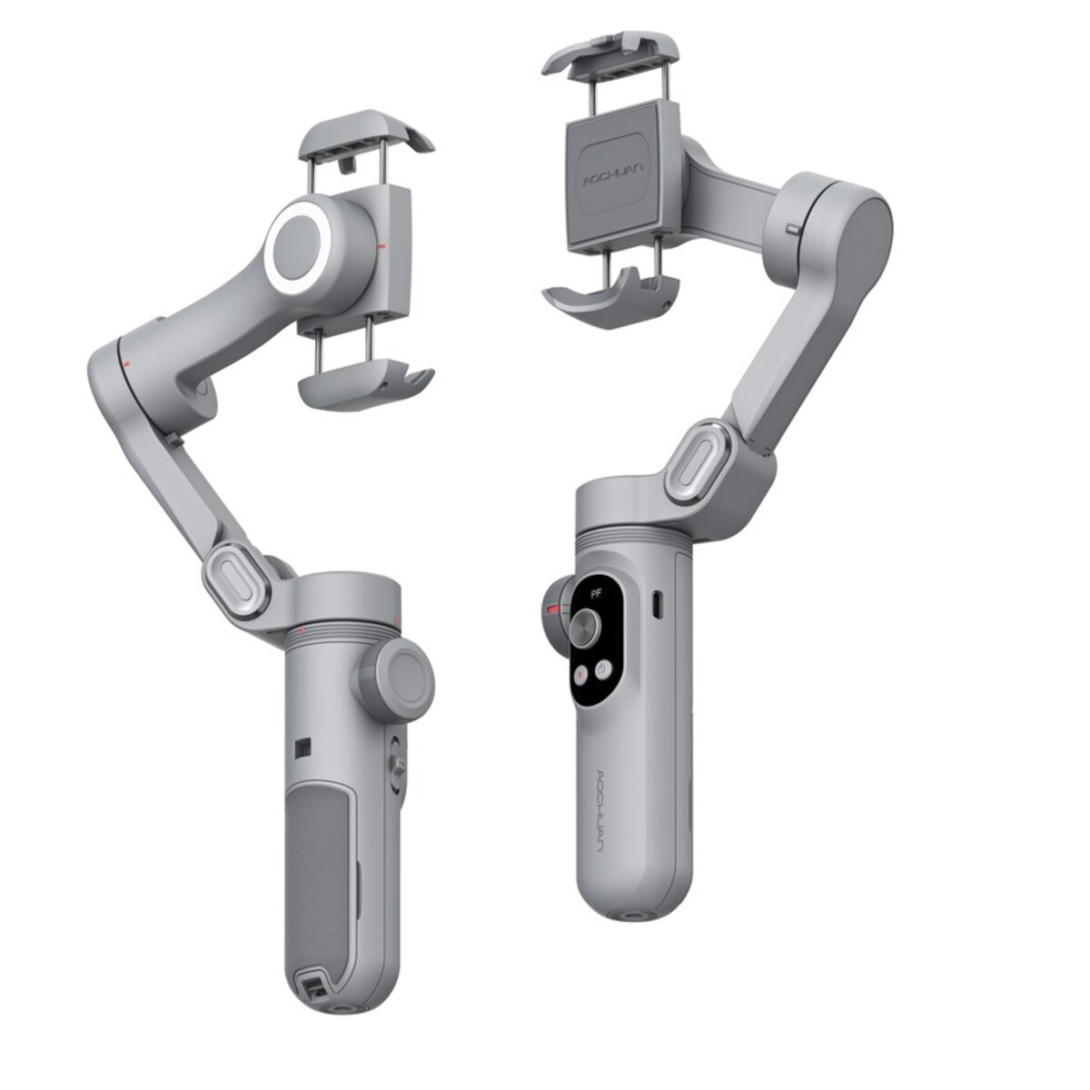 Триосьовий стабілізатор AOCHUAN Professional Gimbal Stabilizer for Smartphone SMART X Pro Сірий на картинке №5