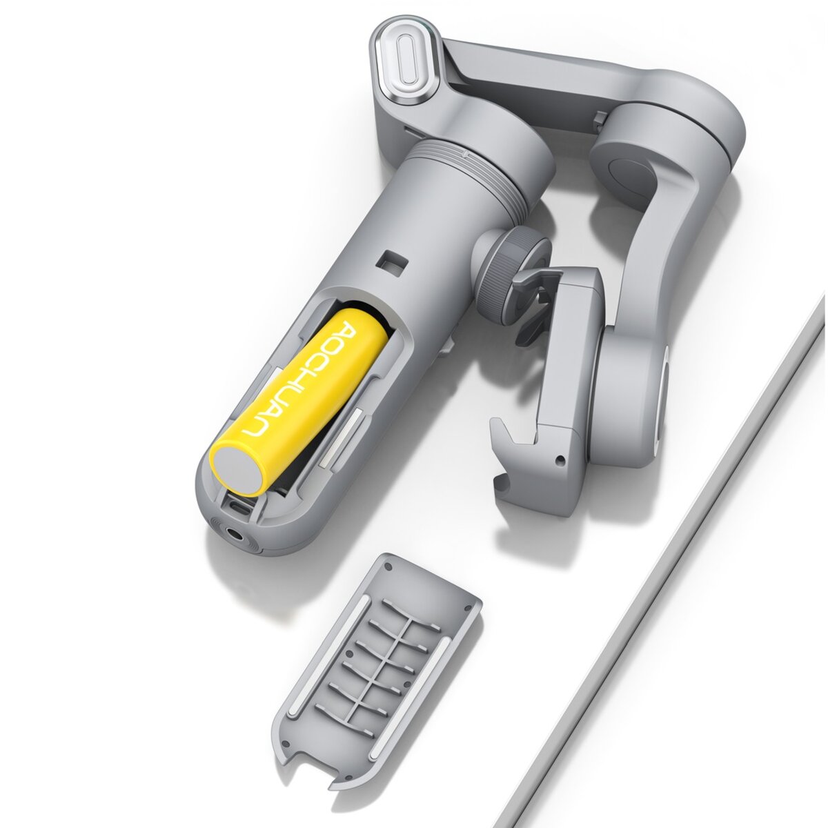 Триосьовий стабілізатор AOCHUAN Professional Gimbal Stabilizer for Smartphone SMART X Pro Сірий на картинке №8