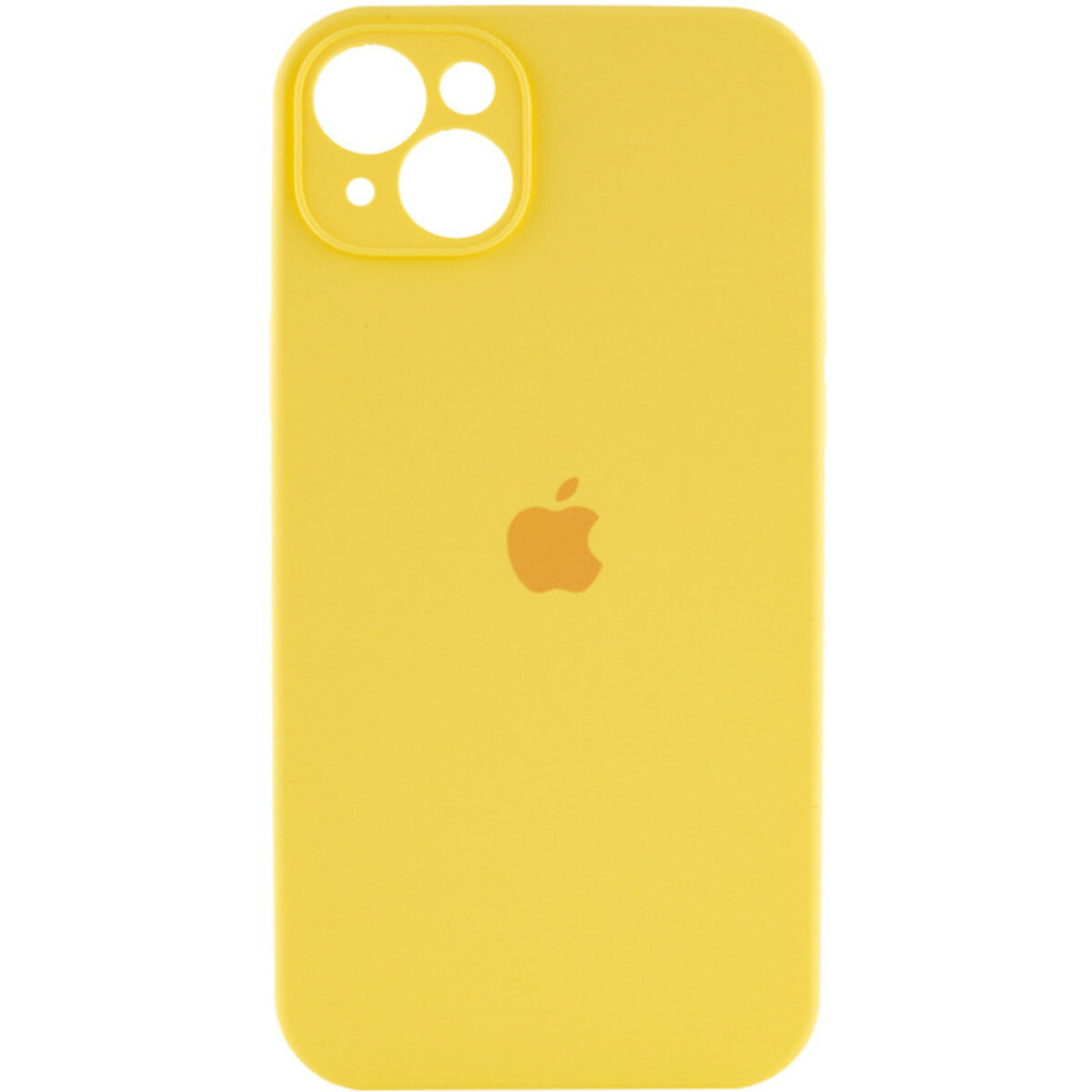 Чохол Silicone Full Case Camera Protect (AA) Apple iPhone 15 (Жовтий) на малюнкі №1