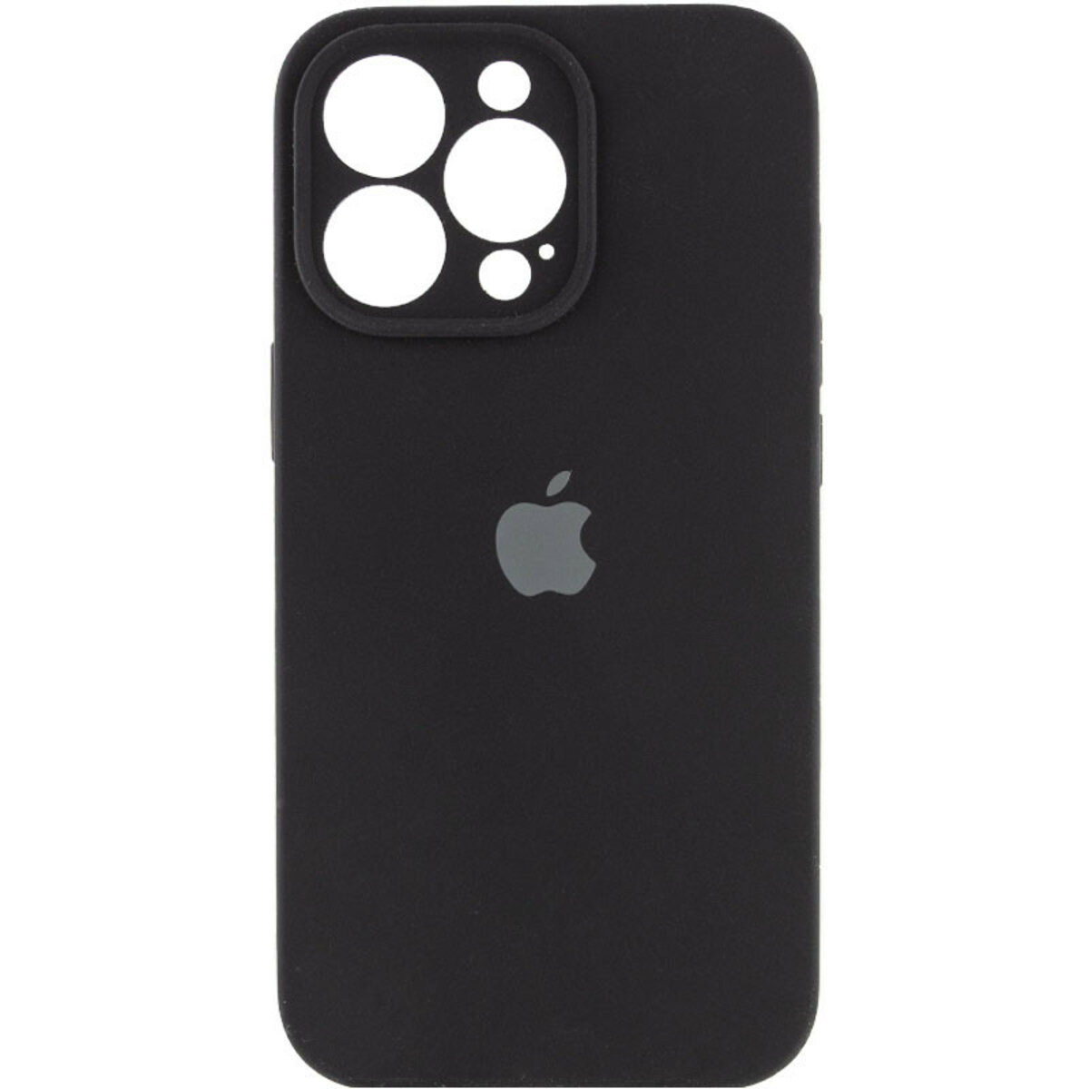 Чохол Silicone Full Case Camera Protect (AA) Apple iPhone 15 Pro (Чорний) на малюнкі №1