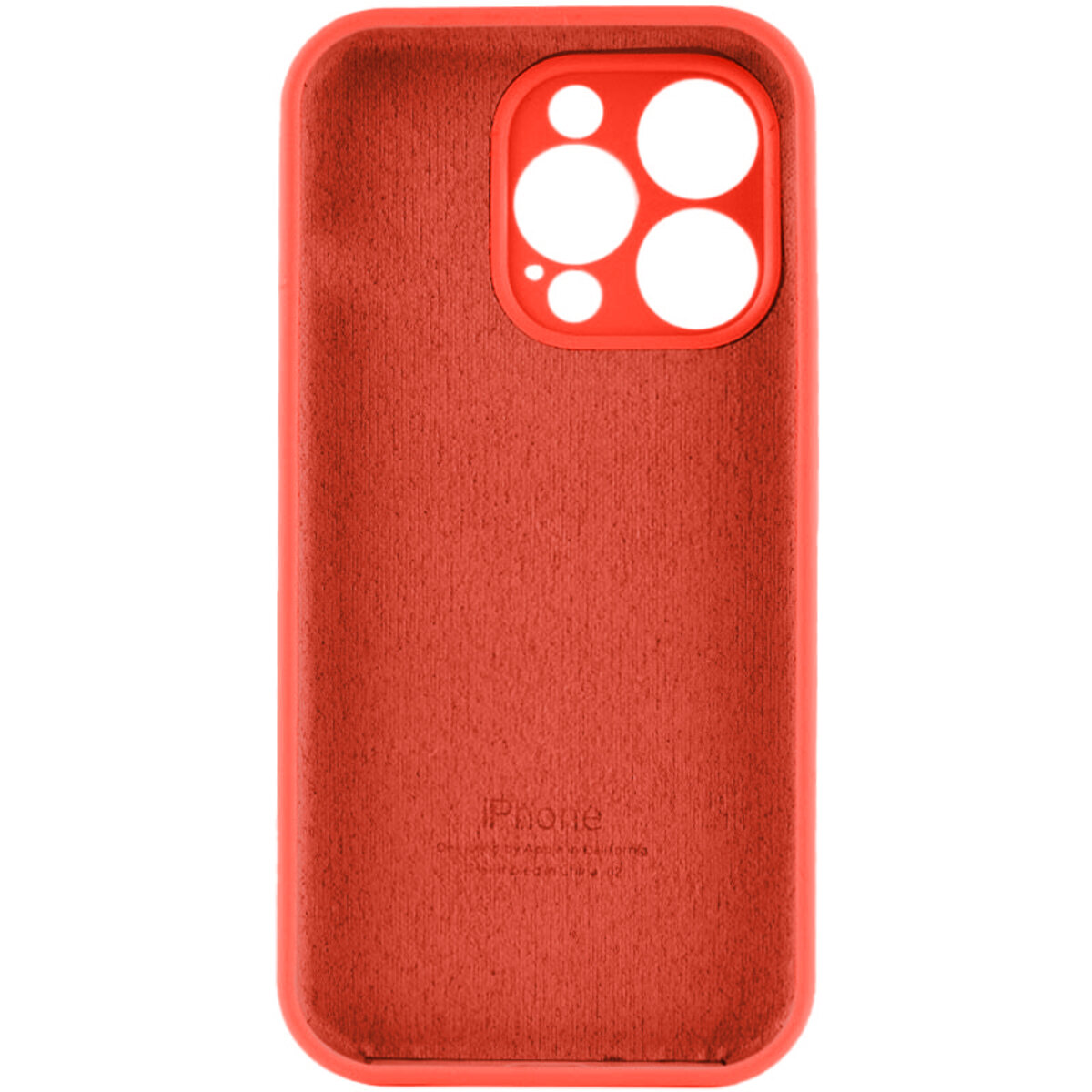 Чохол Silicone Full Case Camera Protect (AA) Apple iPhone 15 Pro (Червоний) на малюнкі №4