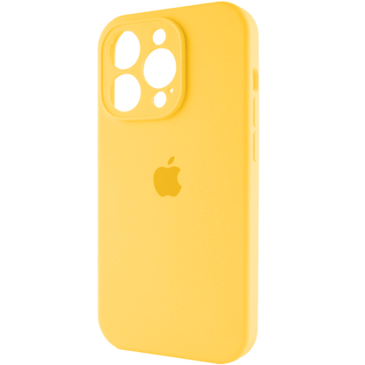 Чохол Silicone Full Case Camera Protect (AA) Apple iPhone 15 Pro (Жовтий) на малюнкі №3