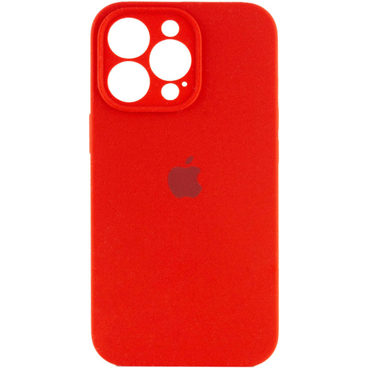 Чохол Silicone Full Case Camera Protect (AA) Apple iPhone 15 Pro Max (Червоний) на малюнкі №1